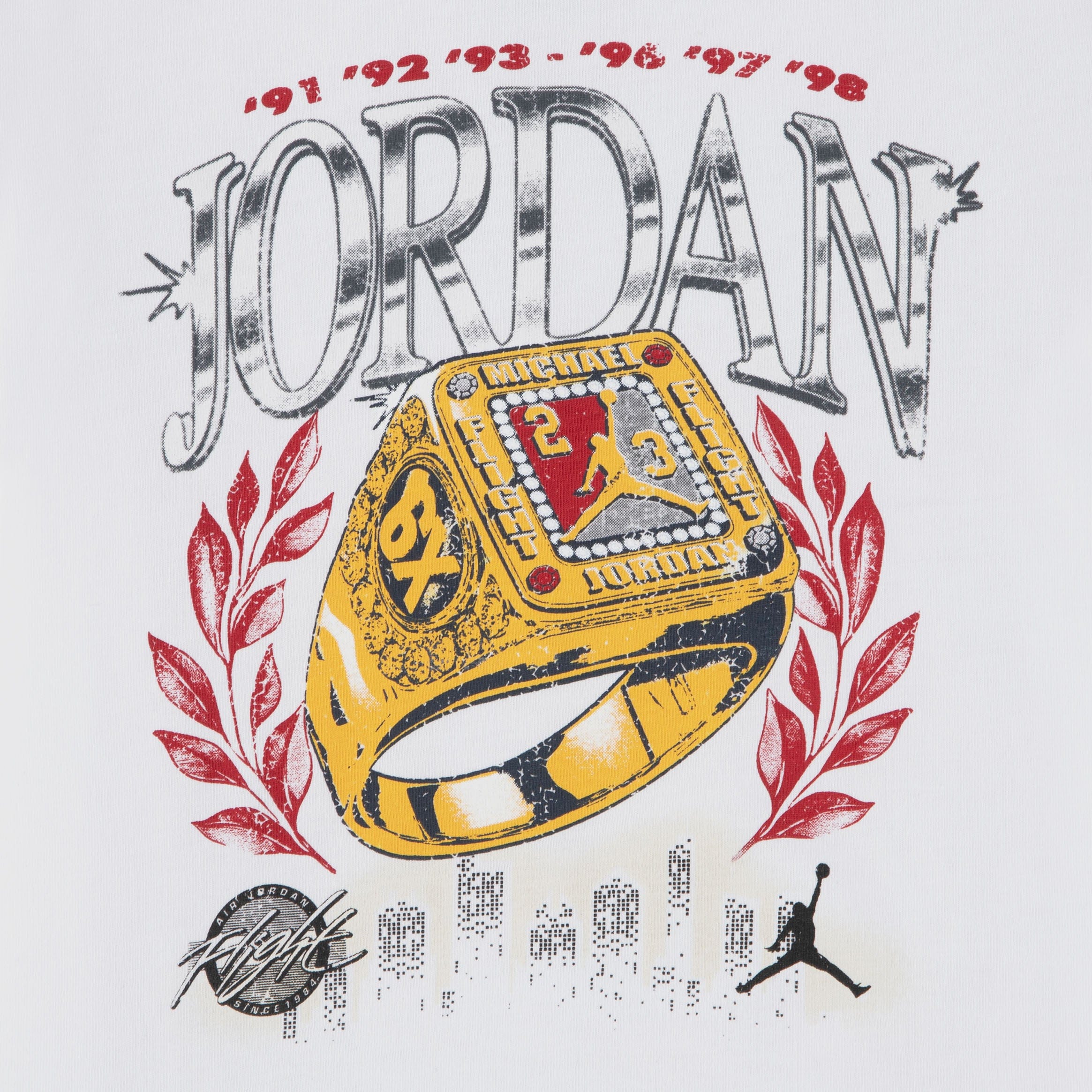 Air Jordan Skyline Rings Fleece Infant Toddler Set (White/Black)