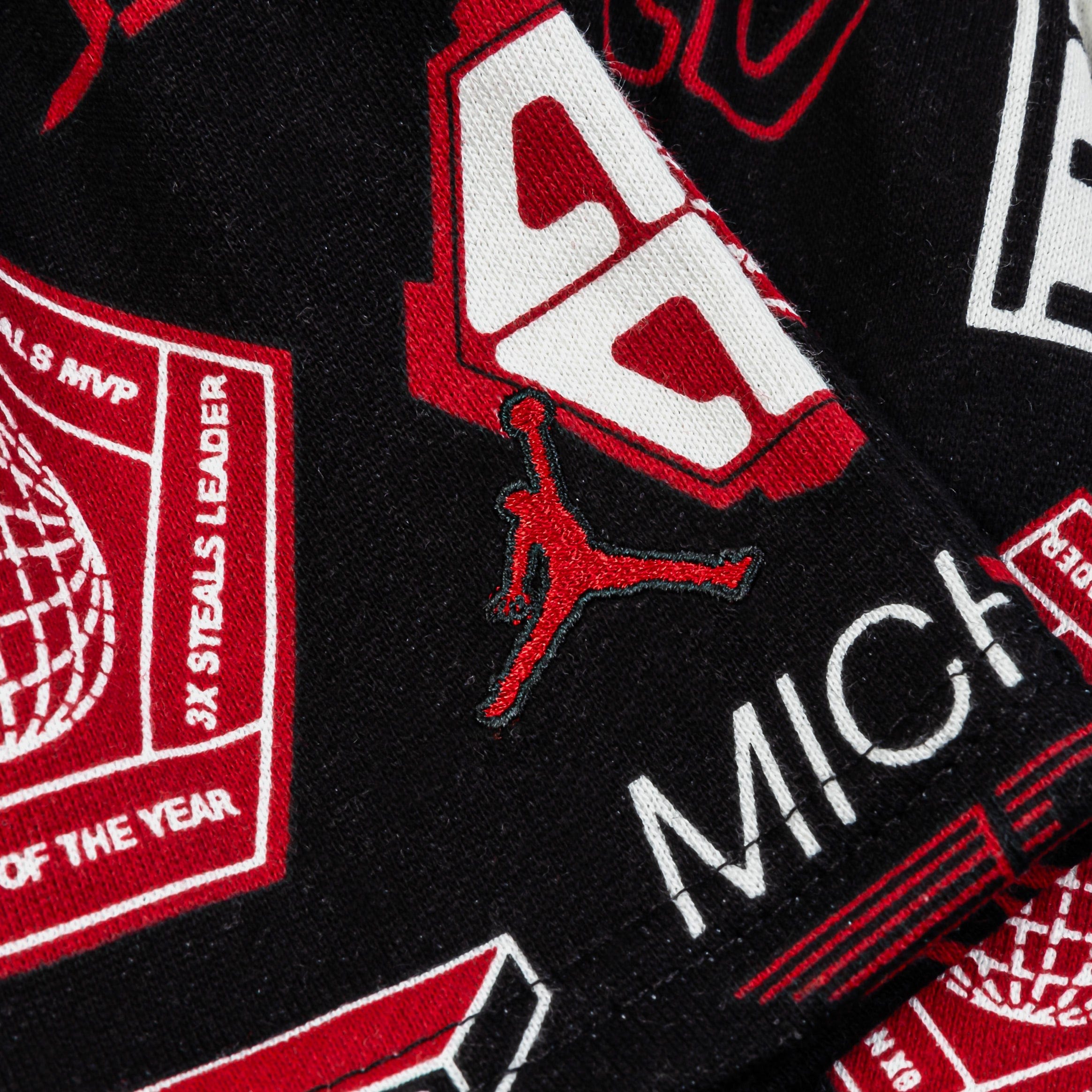 Air Jordan Brooklyn All Over Print Short Preschool Set (Black/Red)