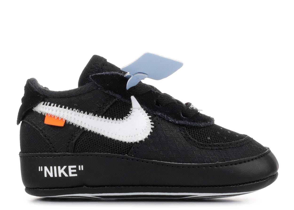 Nike Off White x Air Force 1 Low (CB/Crib) Black