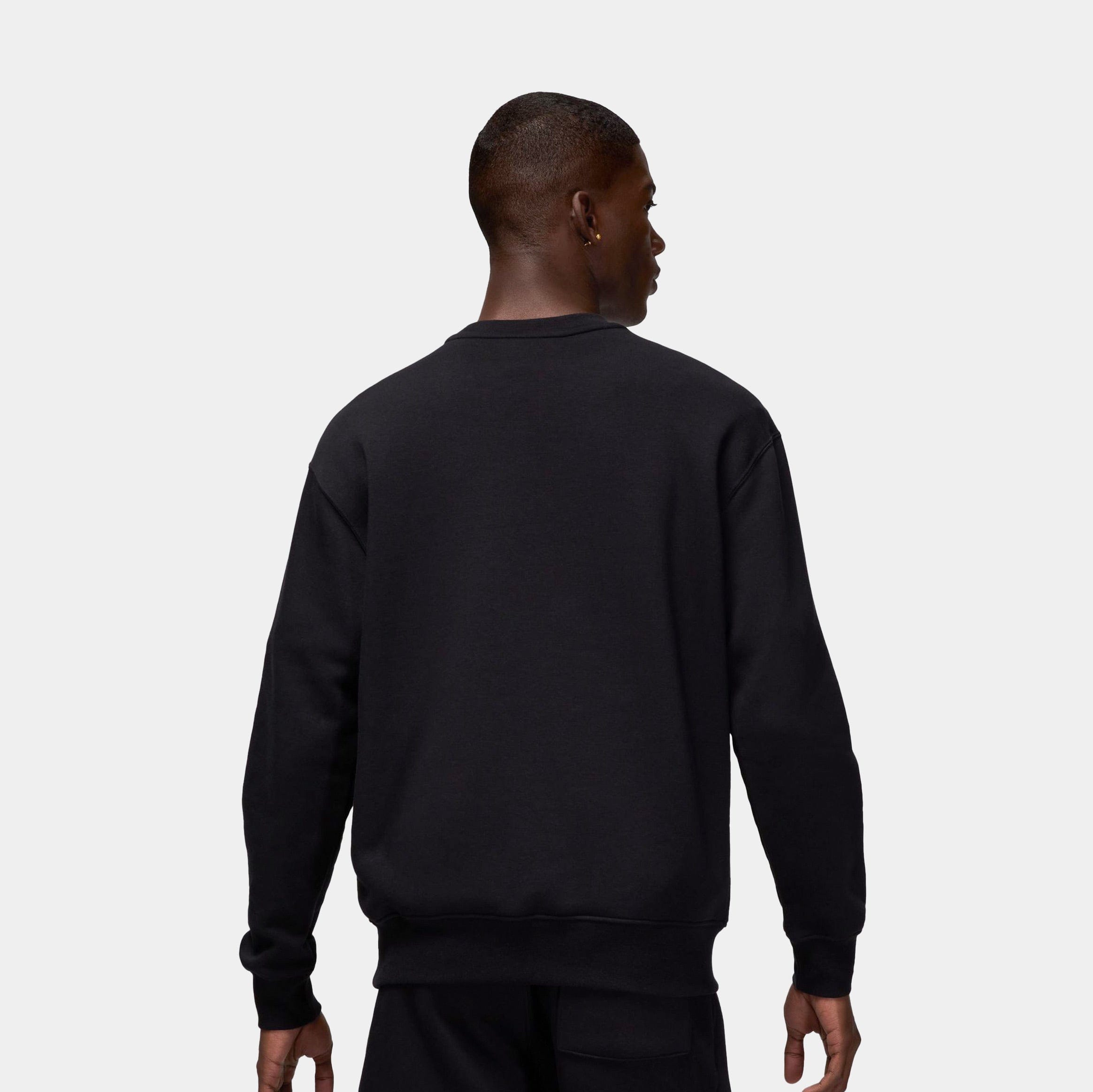 Air Jordan Brooklyn Fleece Crew Mens Sweatshirt (Black/White)