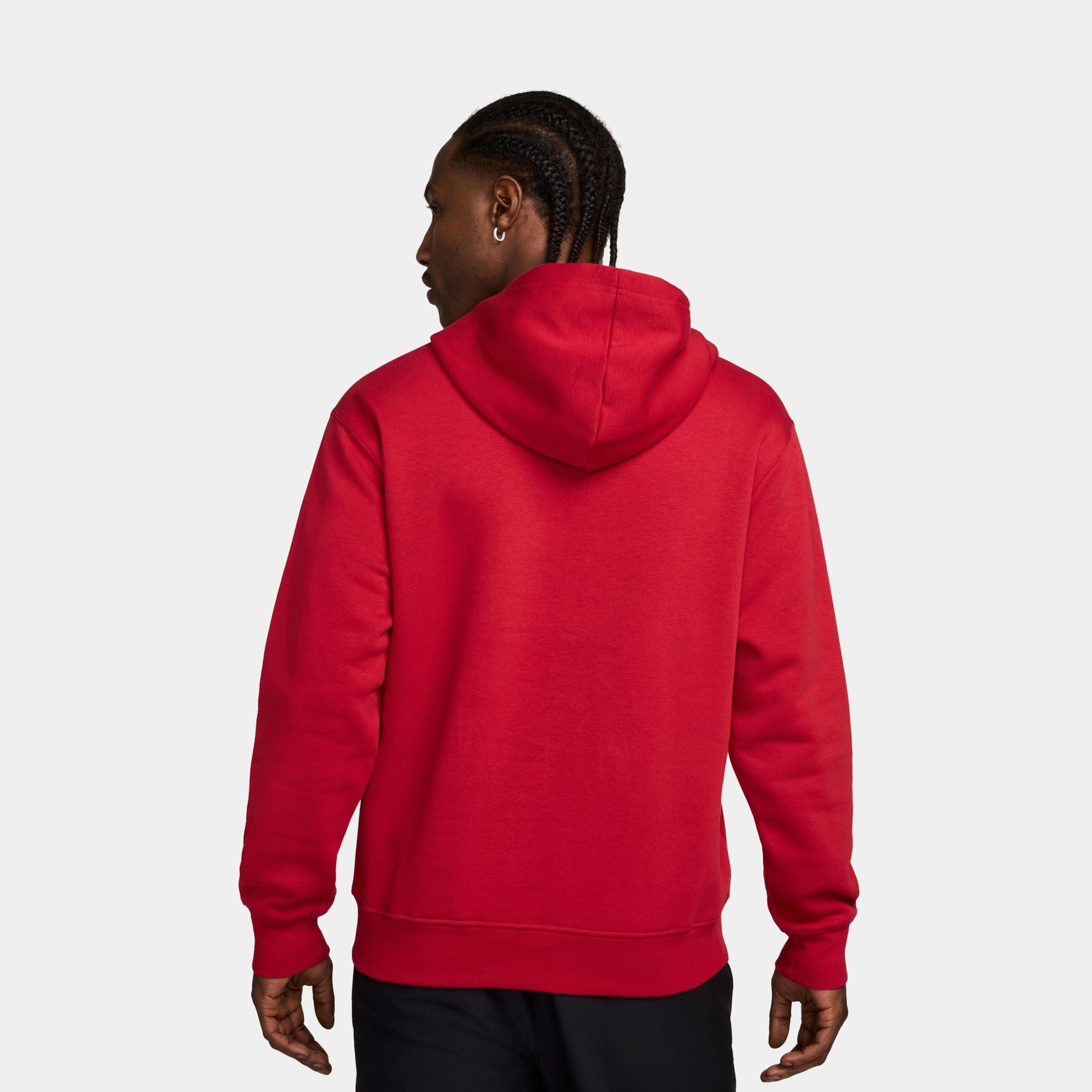 Air Jordan Brooklyn Fleece Pullover Mens Hoodie (Red/White)