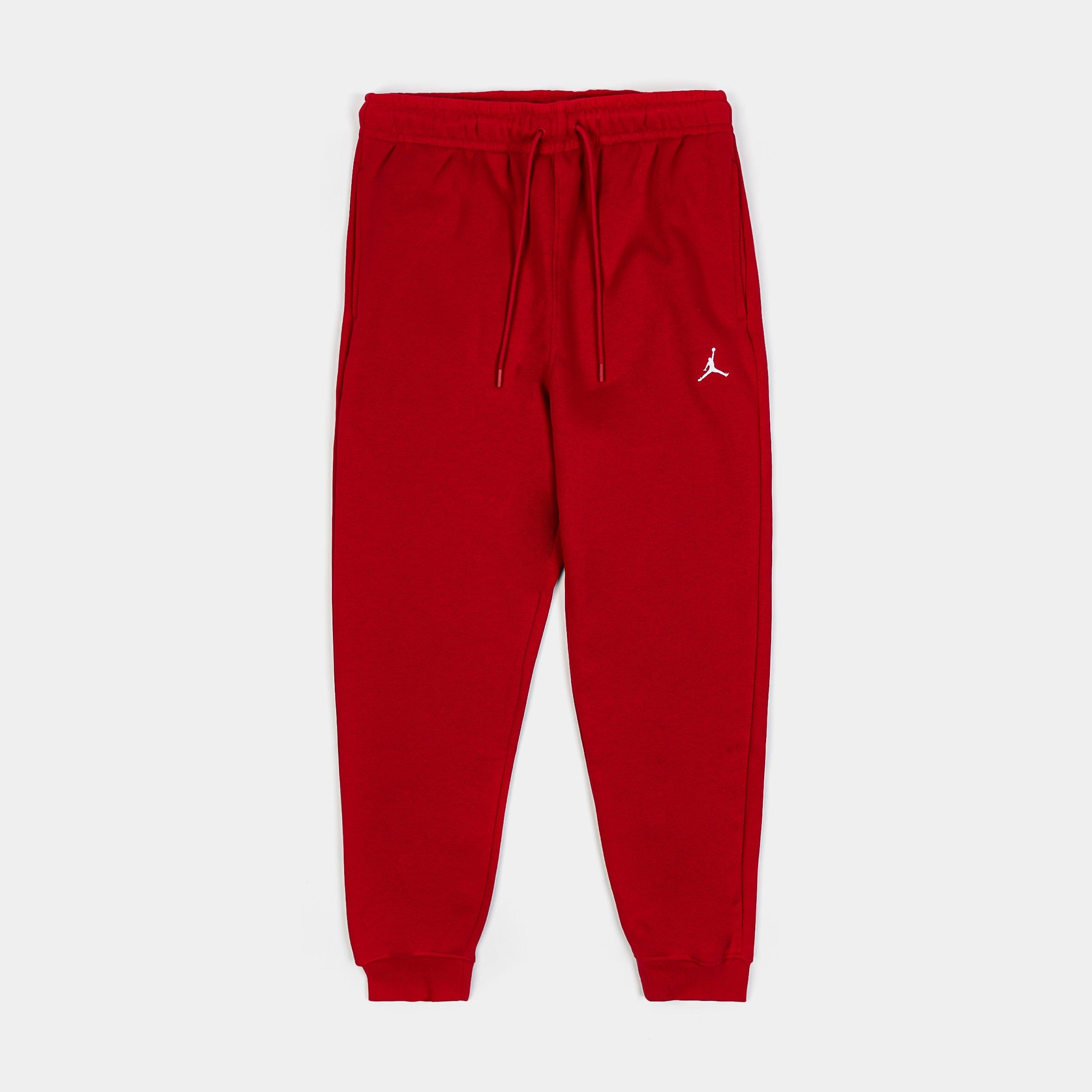 Air Jordan Brooklyn Fleece Joggers Mens Pants (Red/White)