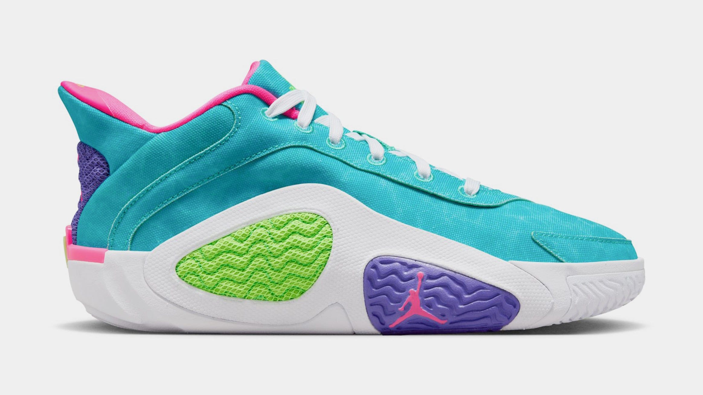 Air Jordan Tatum 2 Grade School Basketball Shoes (Hyper Jade/Green Strike/White)