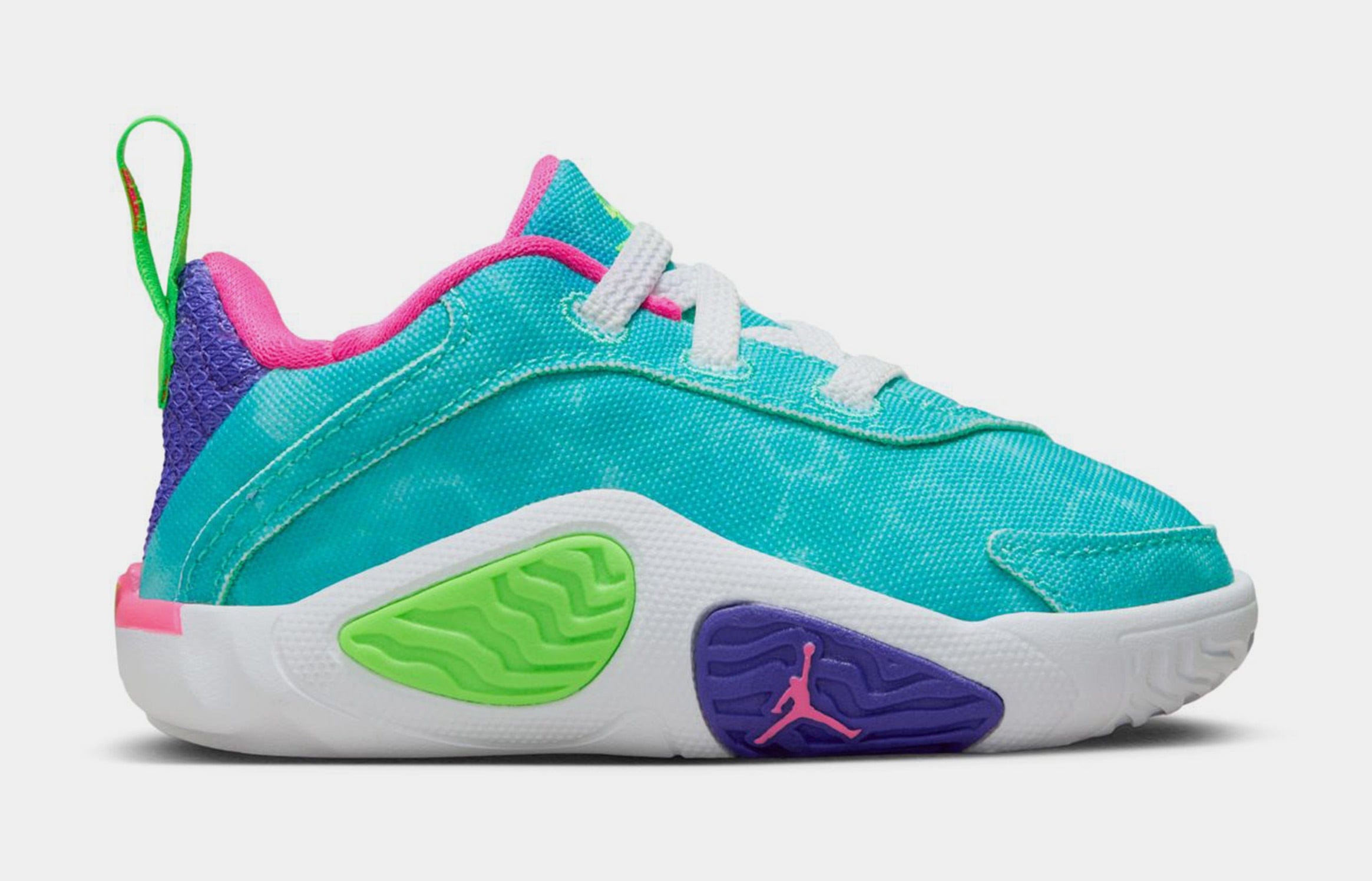 Air Jordan Tatum 2 Infant Toddler Basketball Shoes (Hyper Jade/White/Hyper Pink/Green Strike)