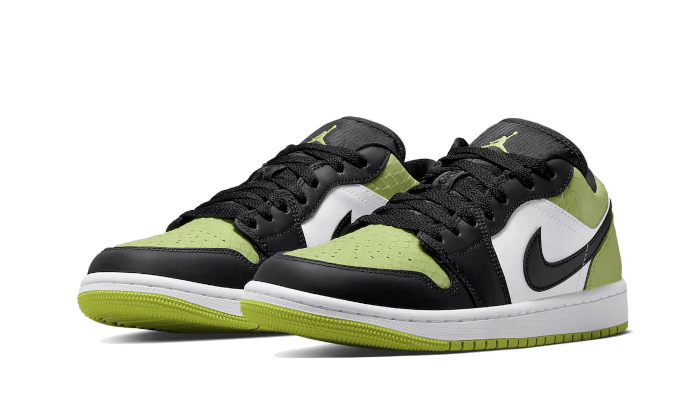 Air Jordan 1 Low Vivid Green Snakeskin