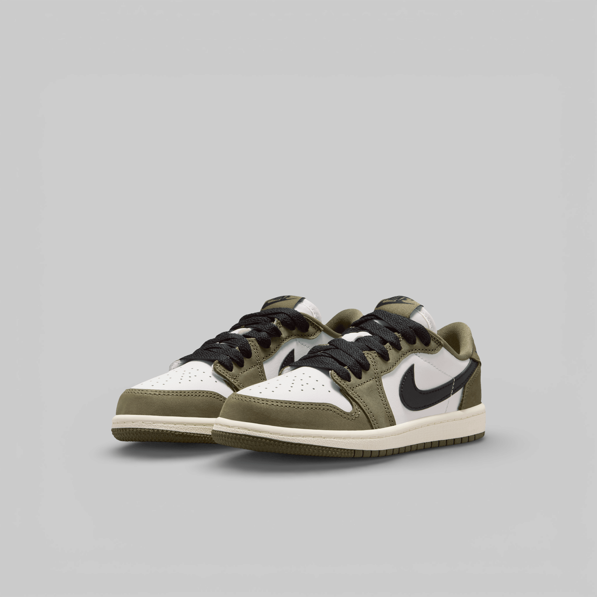 Air Jordan 1 Retro Low OG (Pre School) - Medium Olive