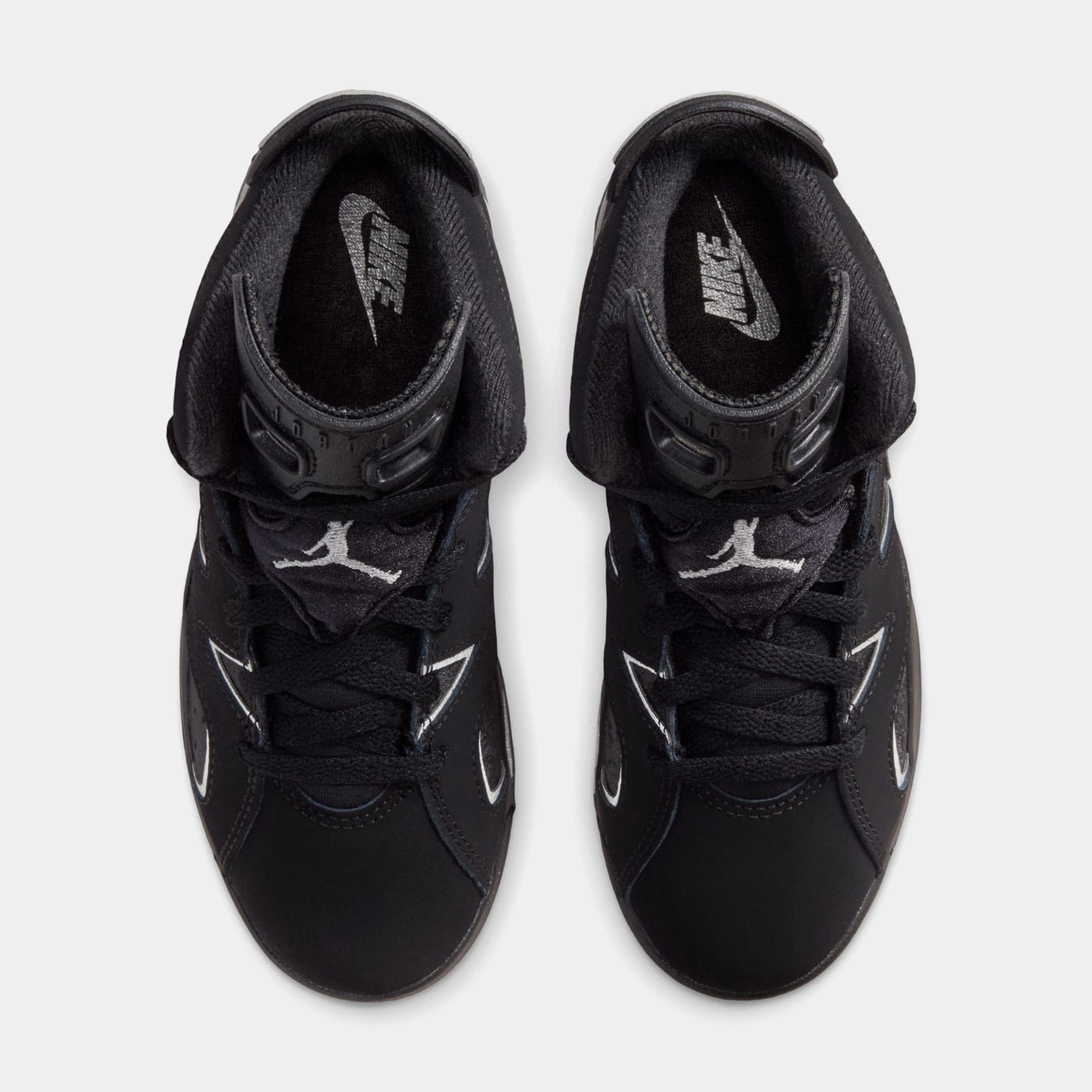 Air Jordan 6 Retro Cap And Gown Preschool Lifestyle Shoes (Black/Reflect Silver/Black) Free Shipping