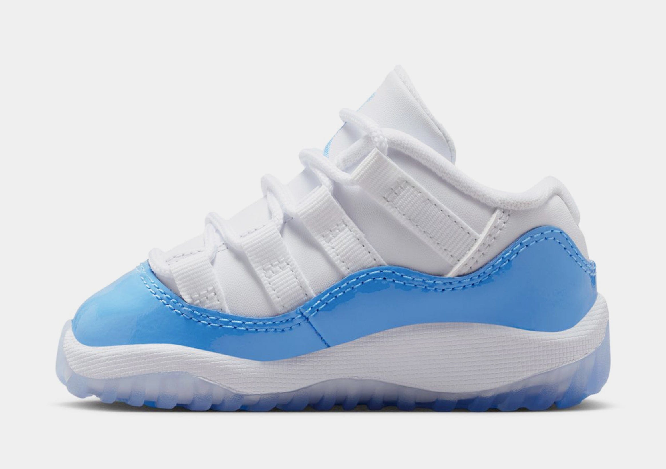 Air Jordan 11 Retro Low University Blue Infant Toddler Lifestyle Shoes (White/University Blue/Black) Free Shipping