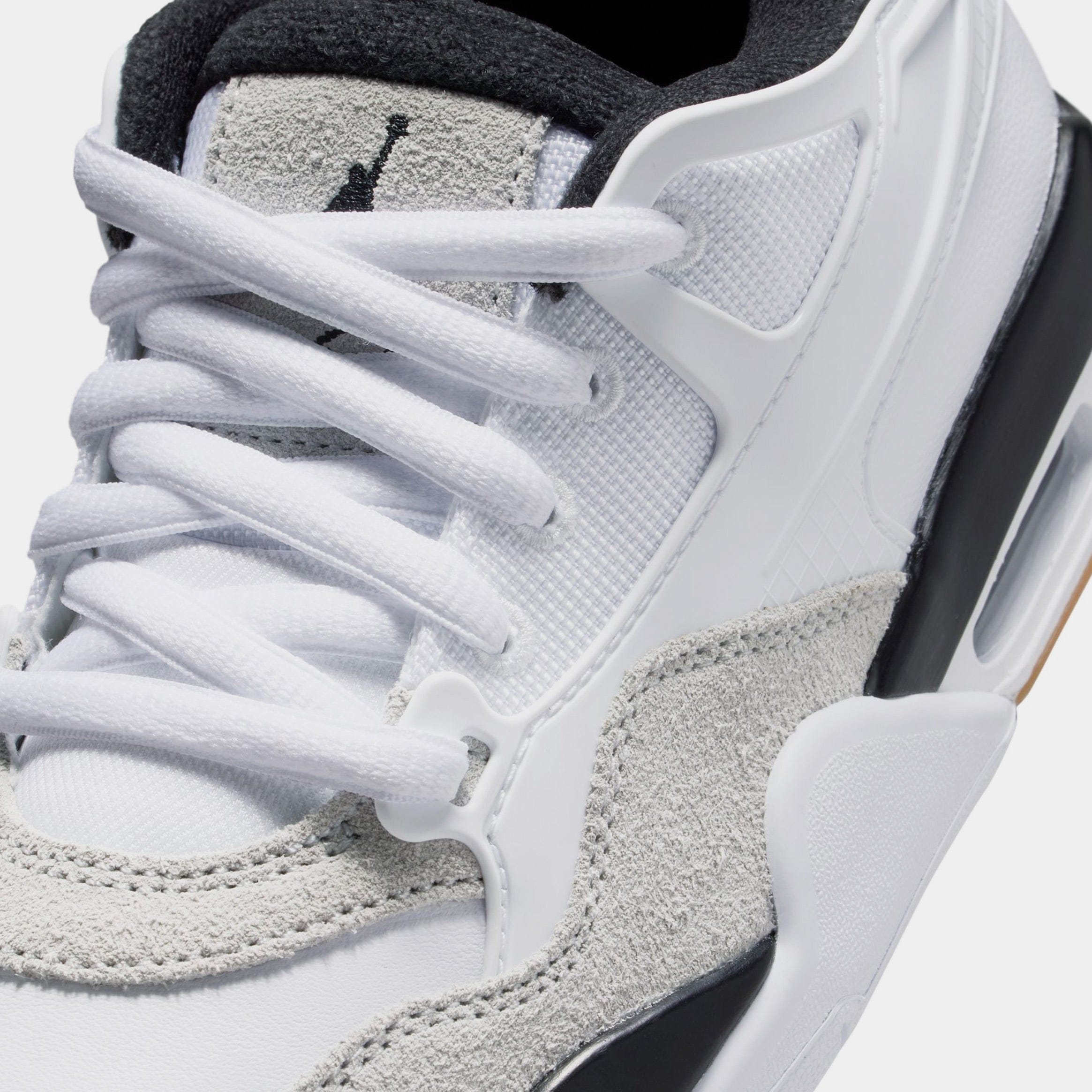 Air Jordan 4 RM Grade School Lifestyle Shoes (White/Black/Gum)