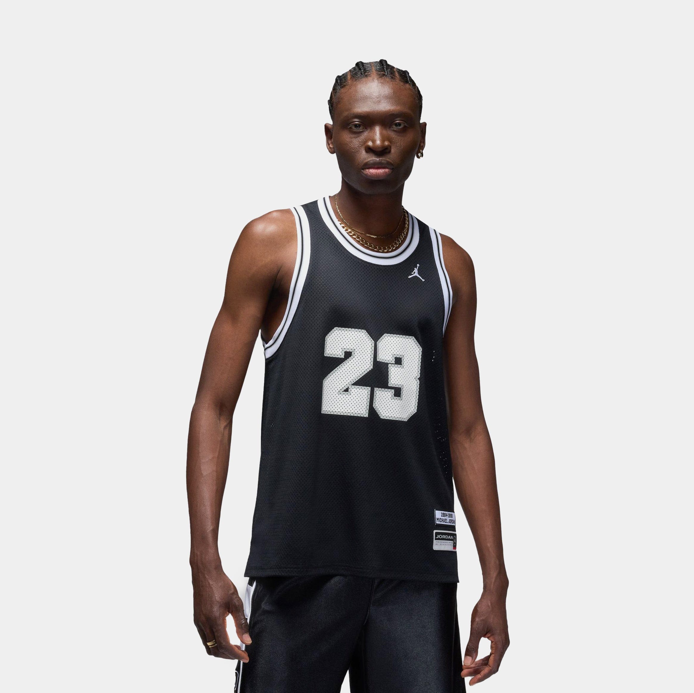 Air Jordan Summer Essentials Mens Jersey (Black/White)