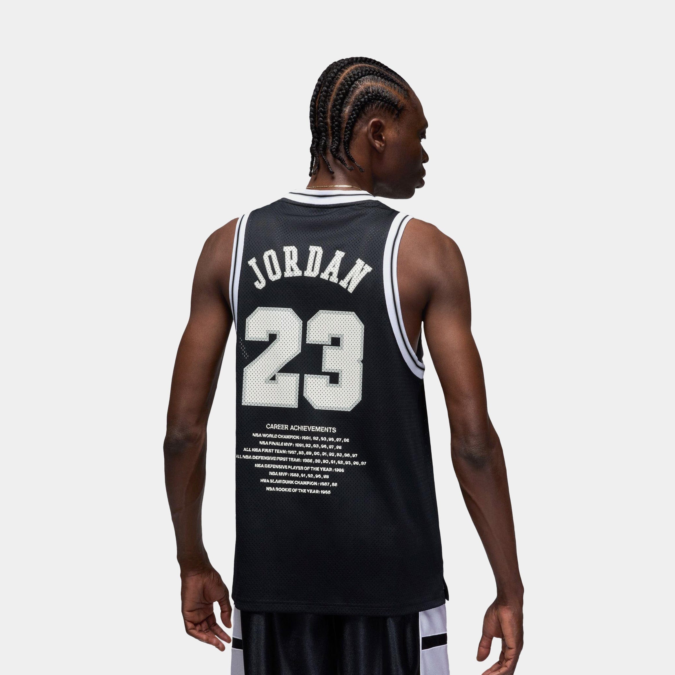 Air Jordan Summer Essentials Mens Jersey (Black/White)