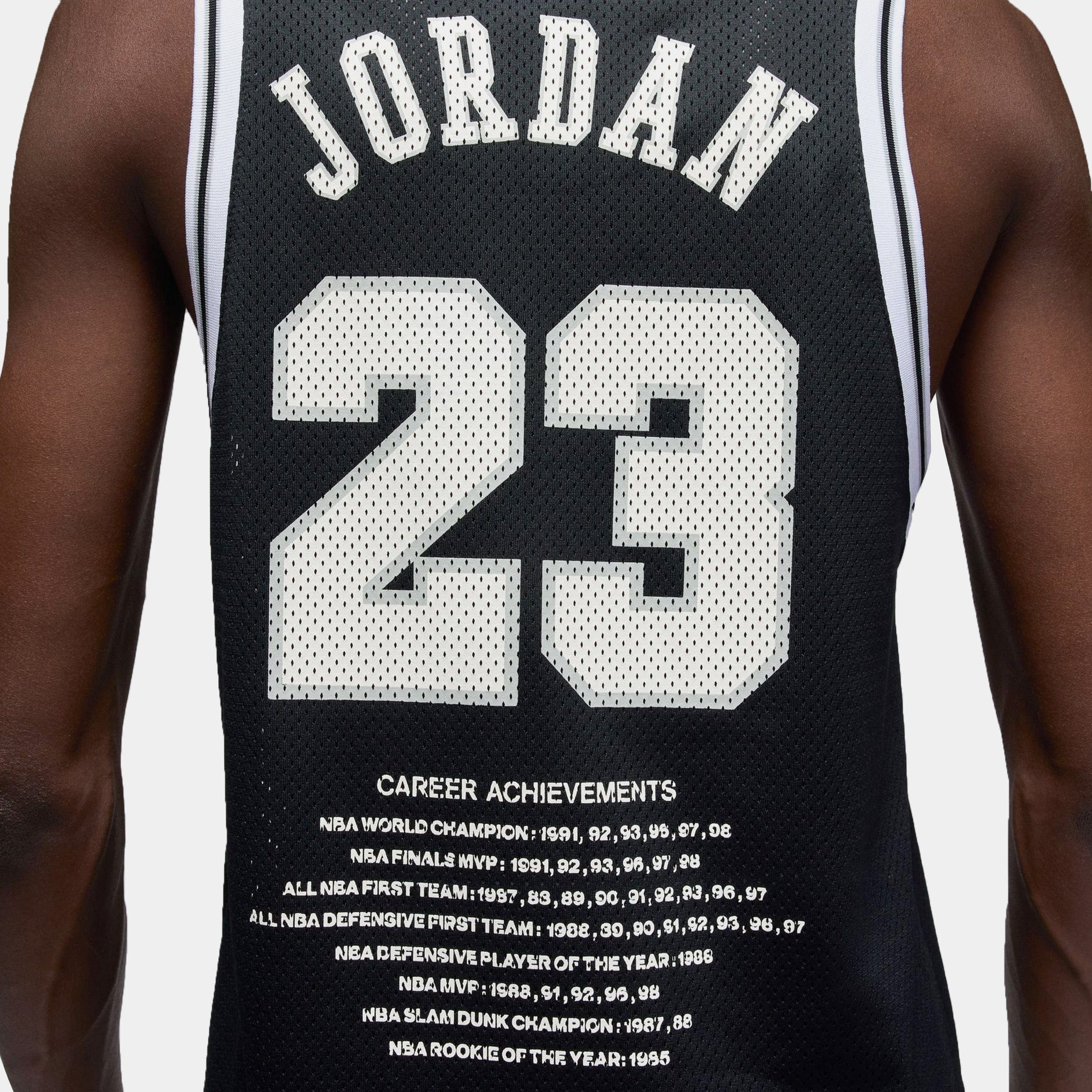 Air Jordan Summer Essentials Mens Jersey (Black/White)