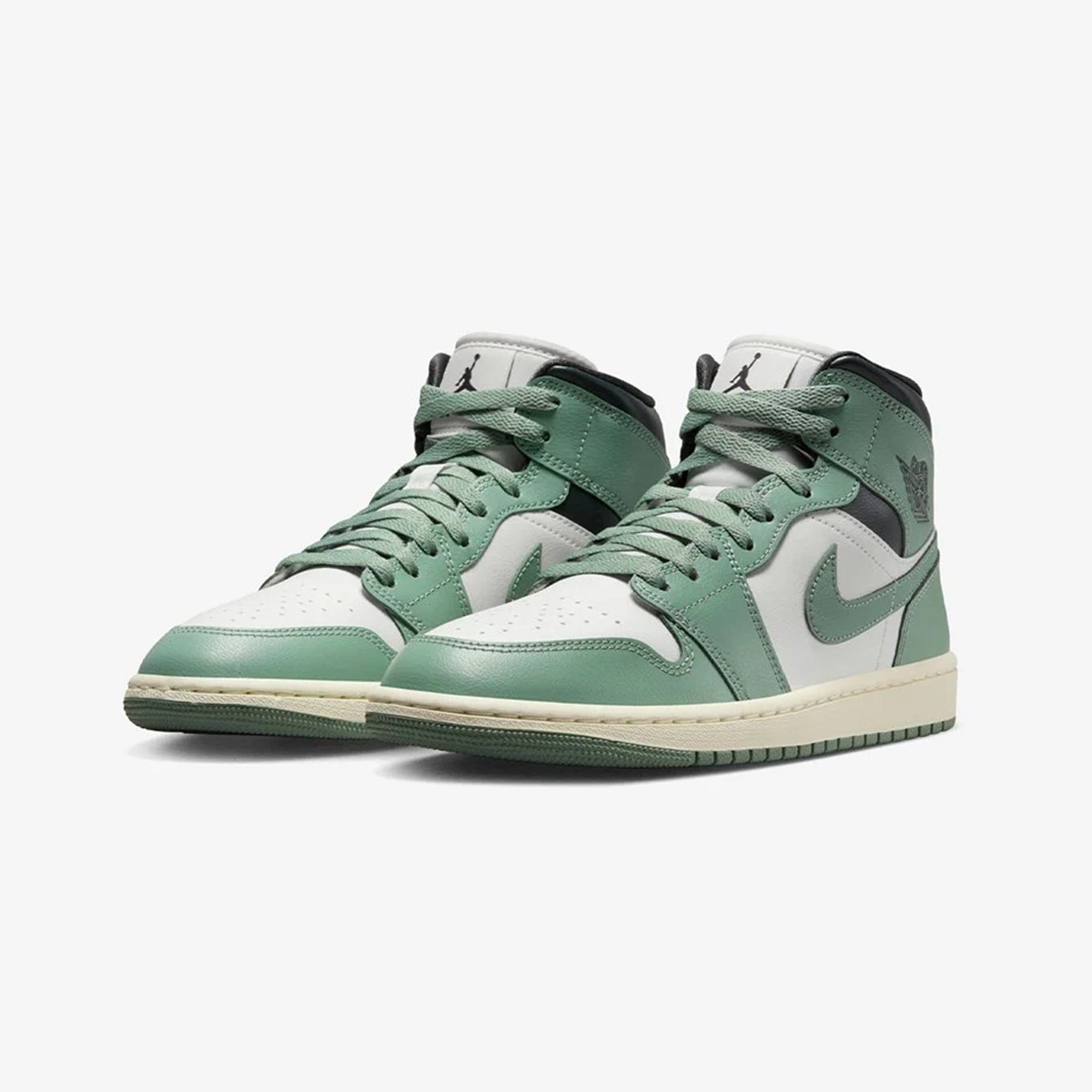 Air Jordan Jordan | AIR JORDAN 1 MID { SAIL/JADE SMOKE - ANTHRACITE