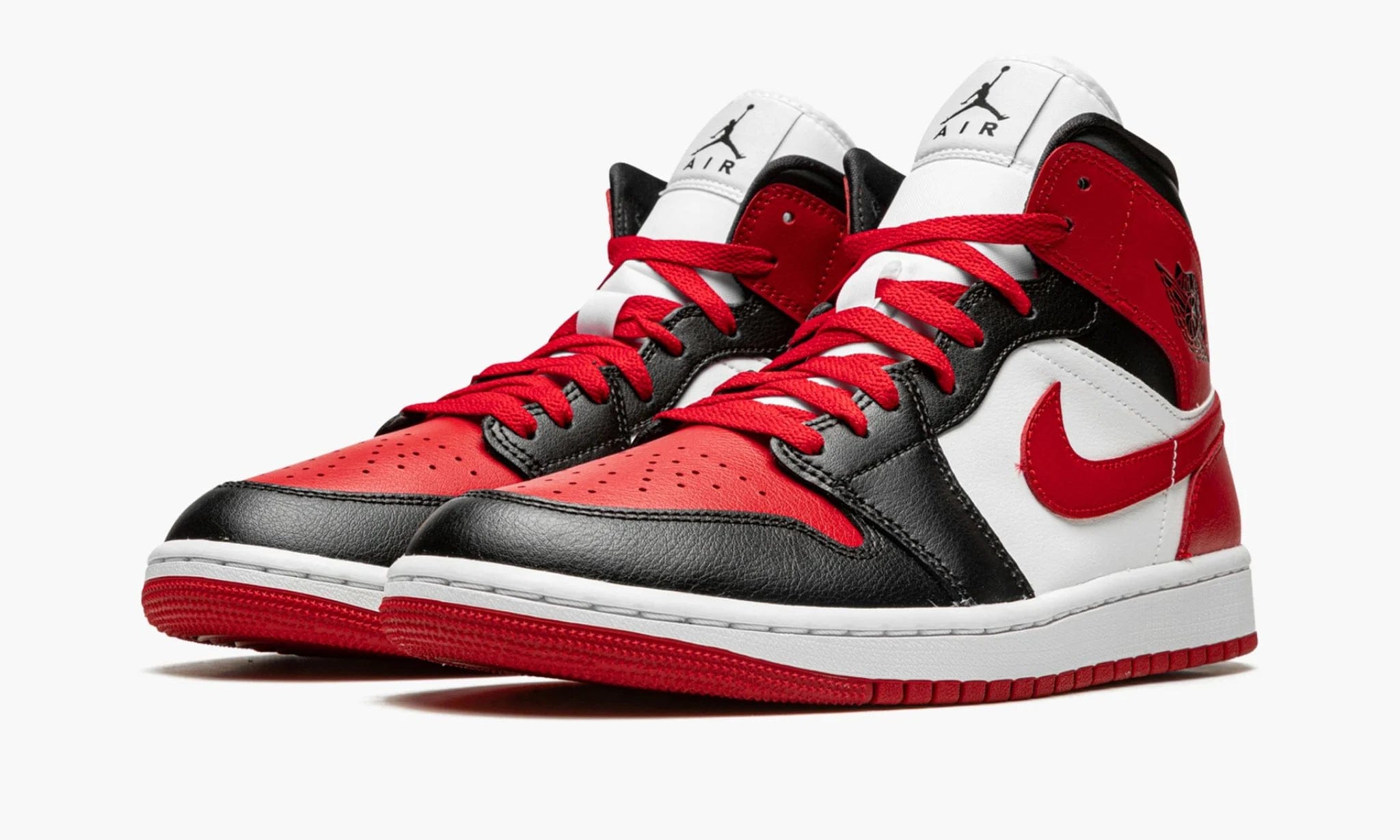 Air Jordan Jordan 1 Mid Alternate Bred Toe WMNS