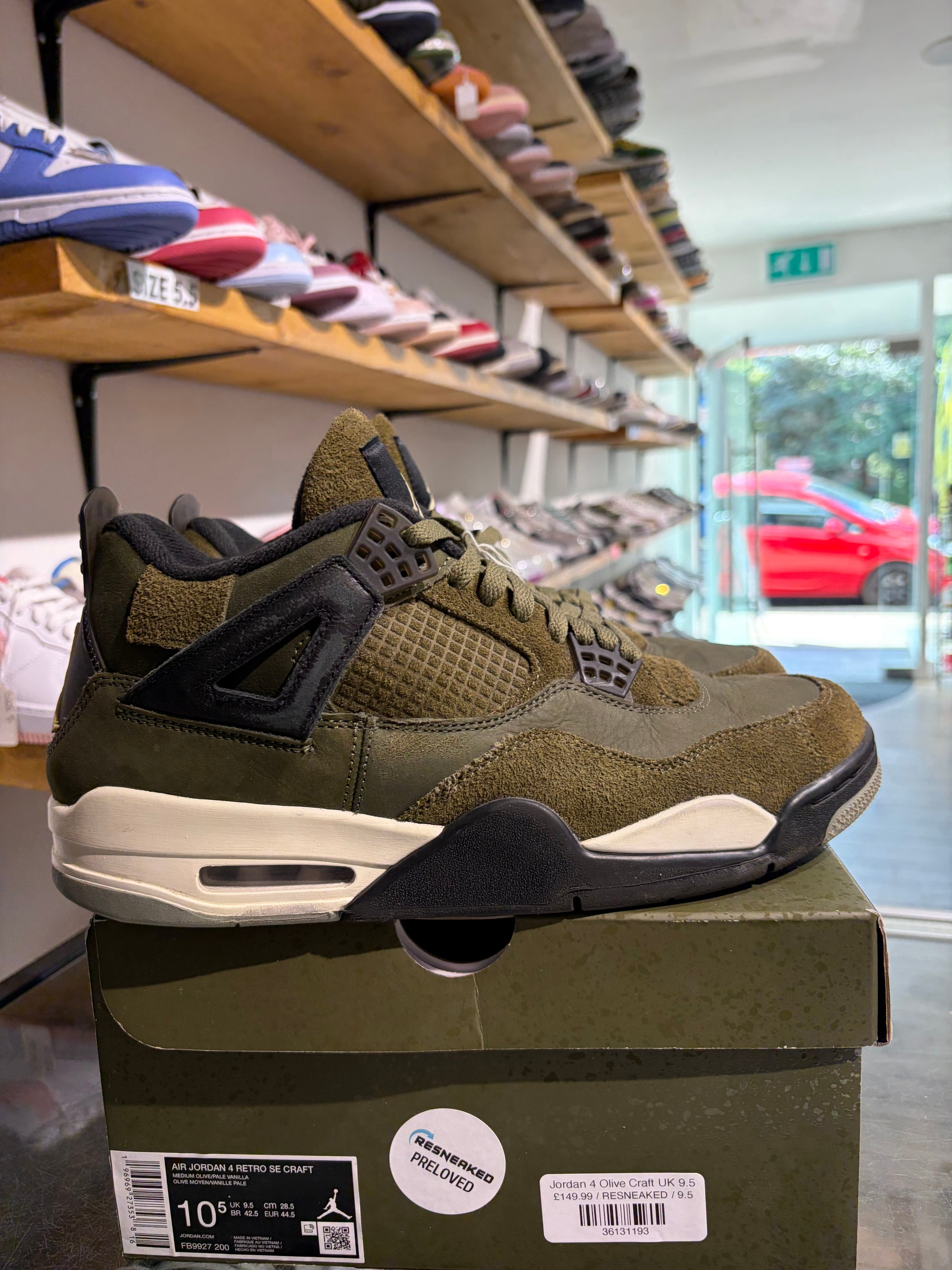 Air Jordan Jordan 4 Olive Craft UK 9.5