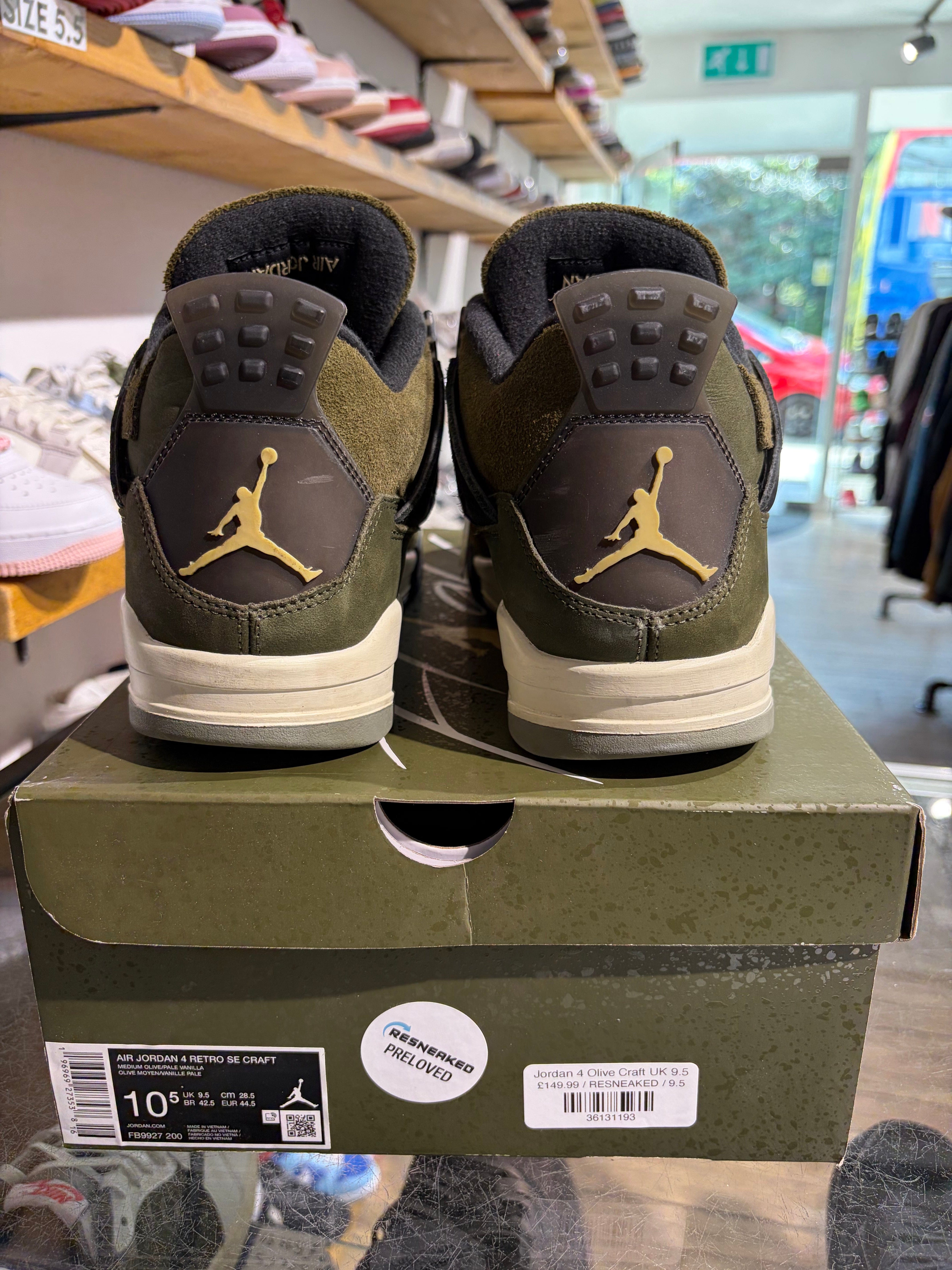 Air Jordan Jordan 4 Olive Craft UK 9.5