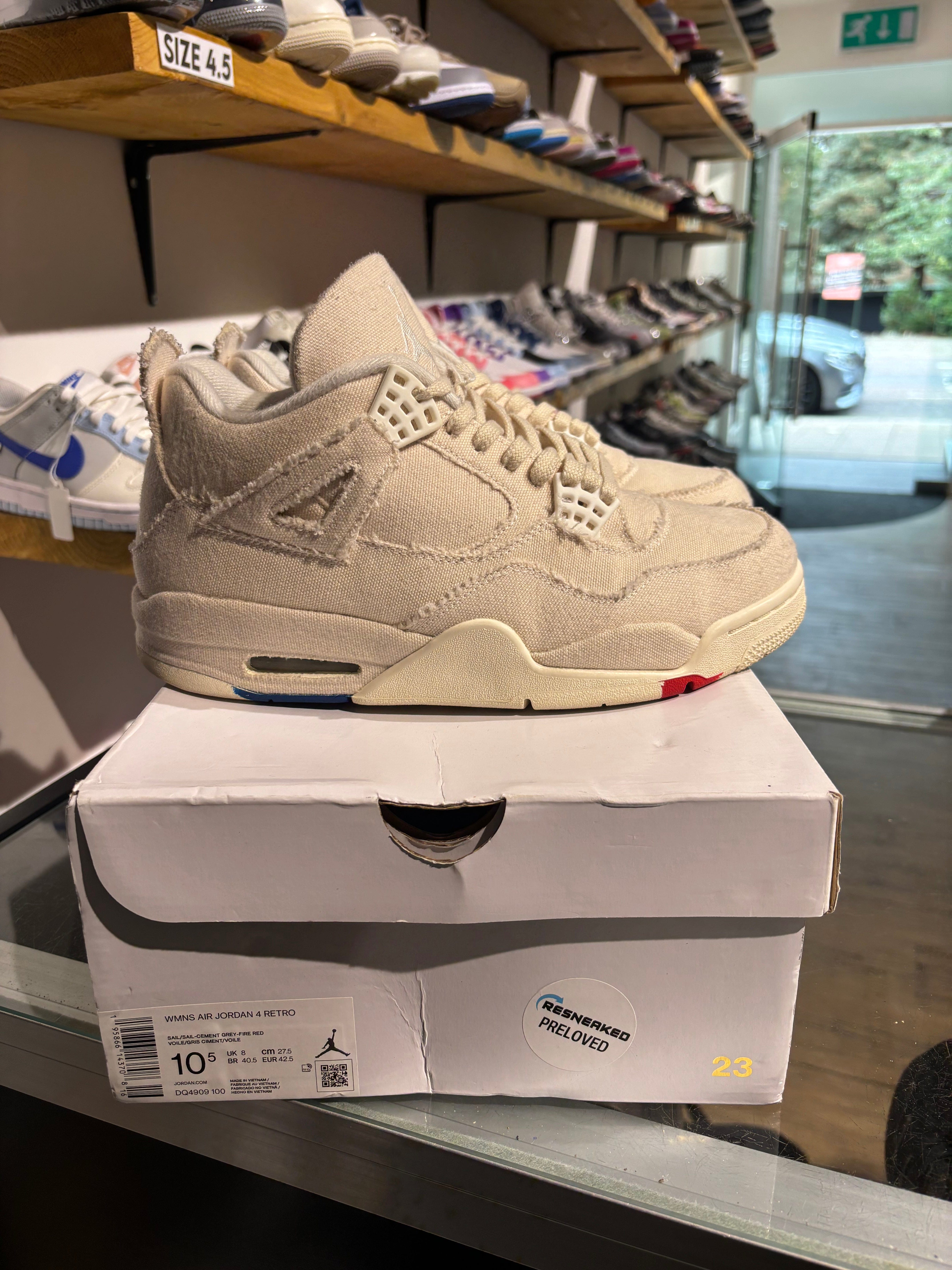Air Jordan Jordan 4 Blank Canvas (W) UK 8