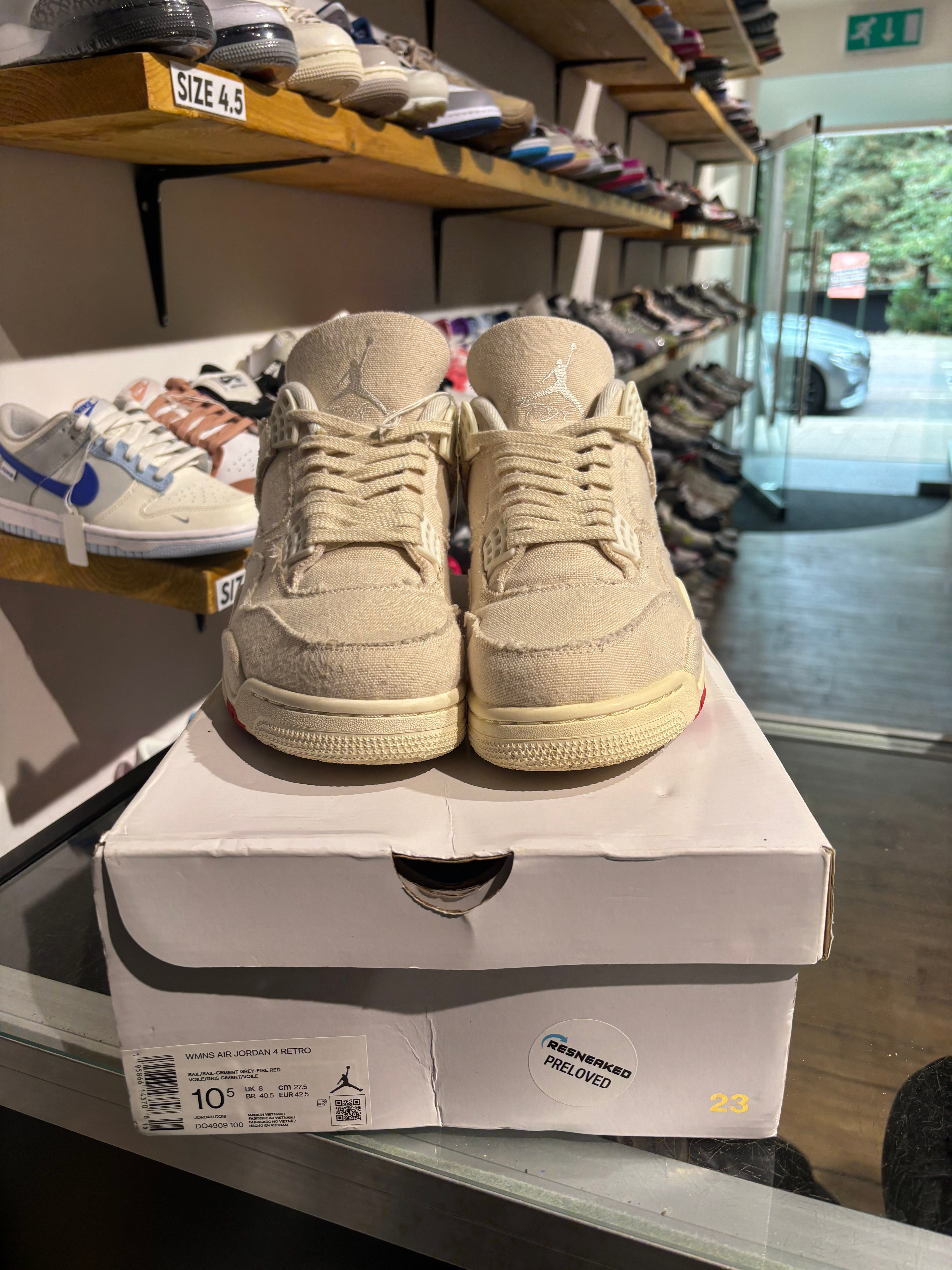 Air Jordan Jordan 4 Blank Canvas (W) UK 8