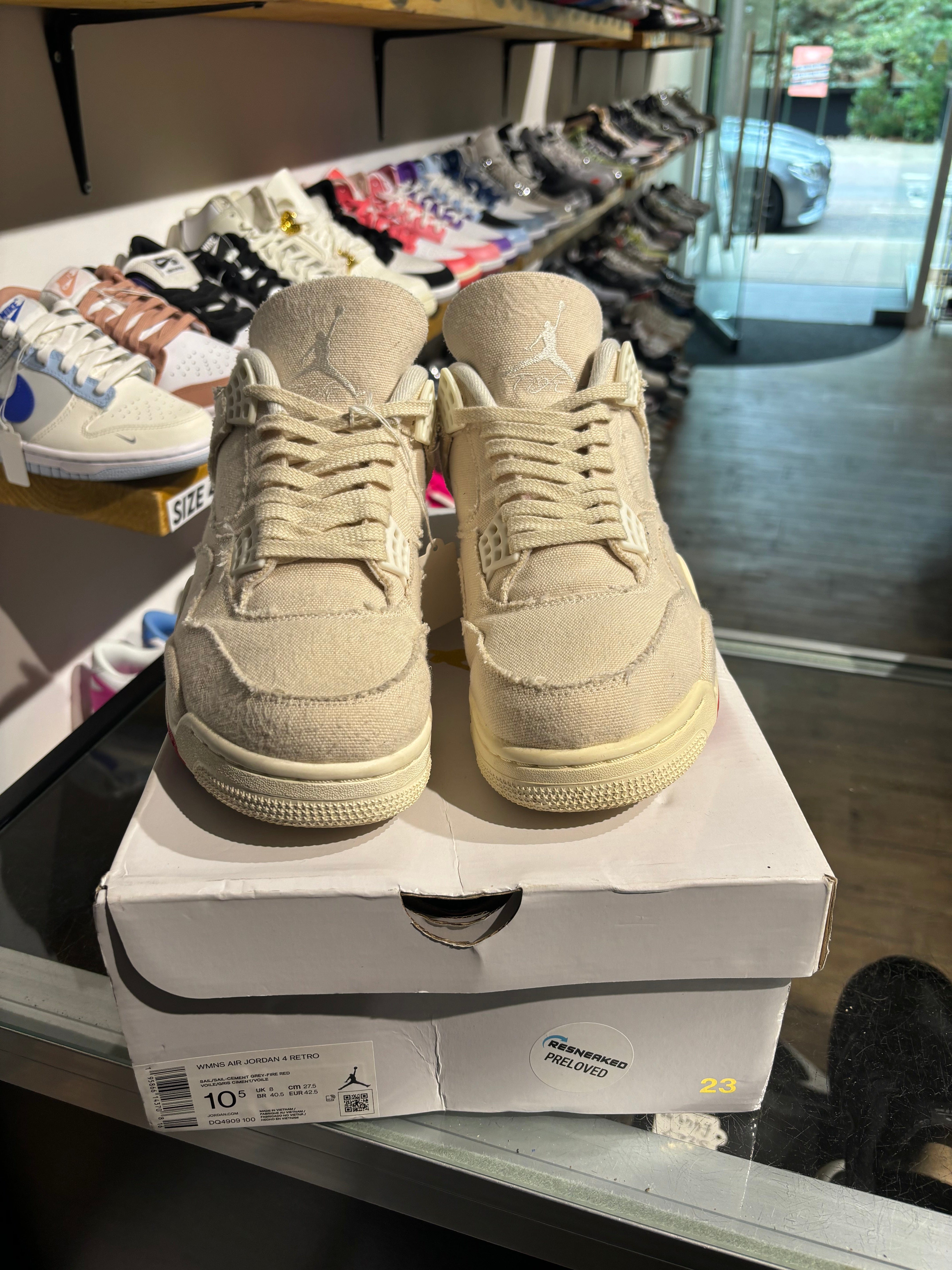 Air Jordan Jordan 4 Blank Canvas (W) UK 8