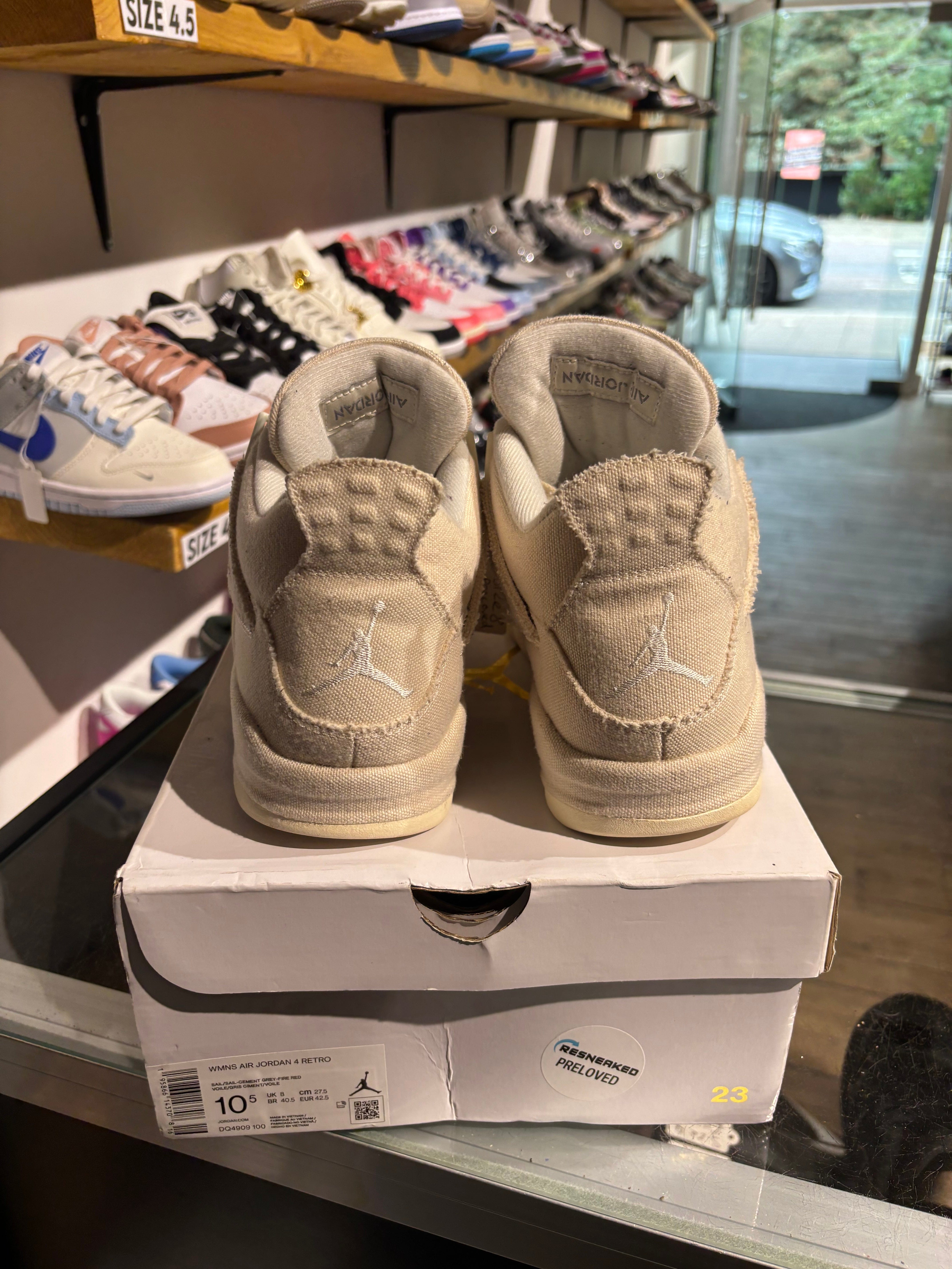 Air Jordan Jordan 4 Blank Canvas (W) UK 8