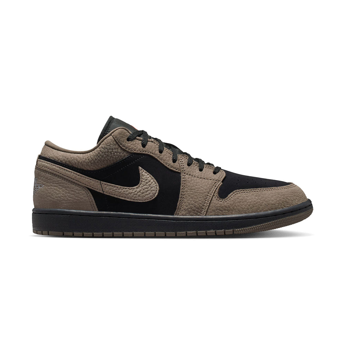 Air Jordan 1 Low Black/Light Wild Mango/Olive Grey