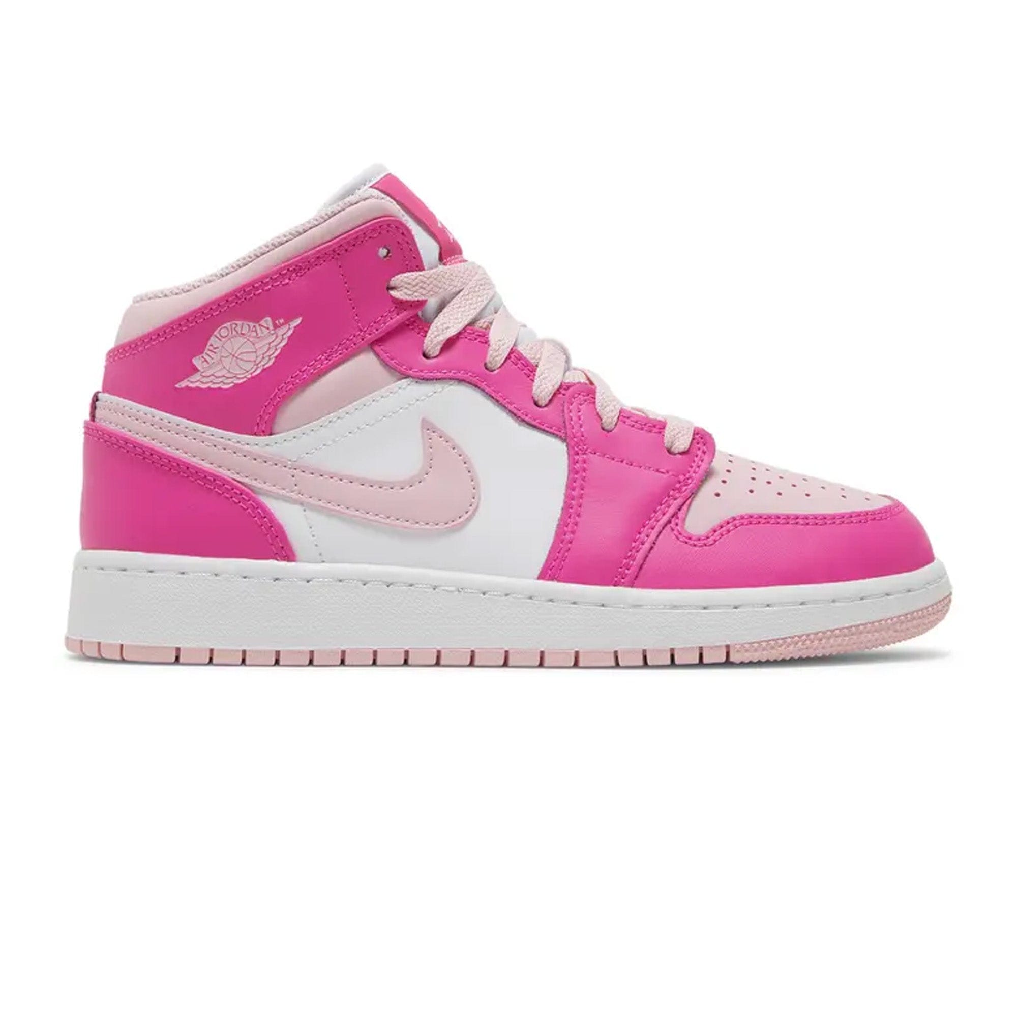 Air Jordan 1 Mid Fierce Pink GS