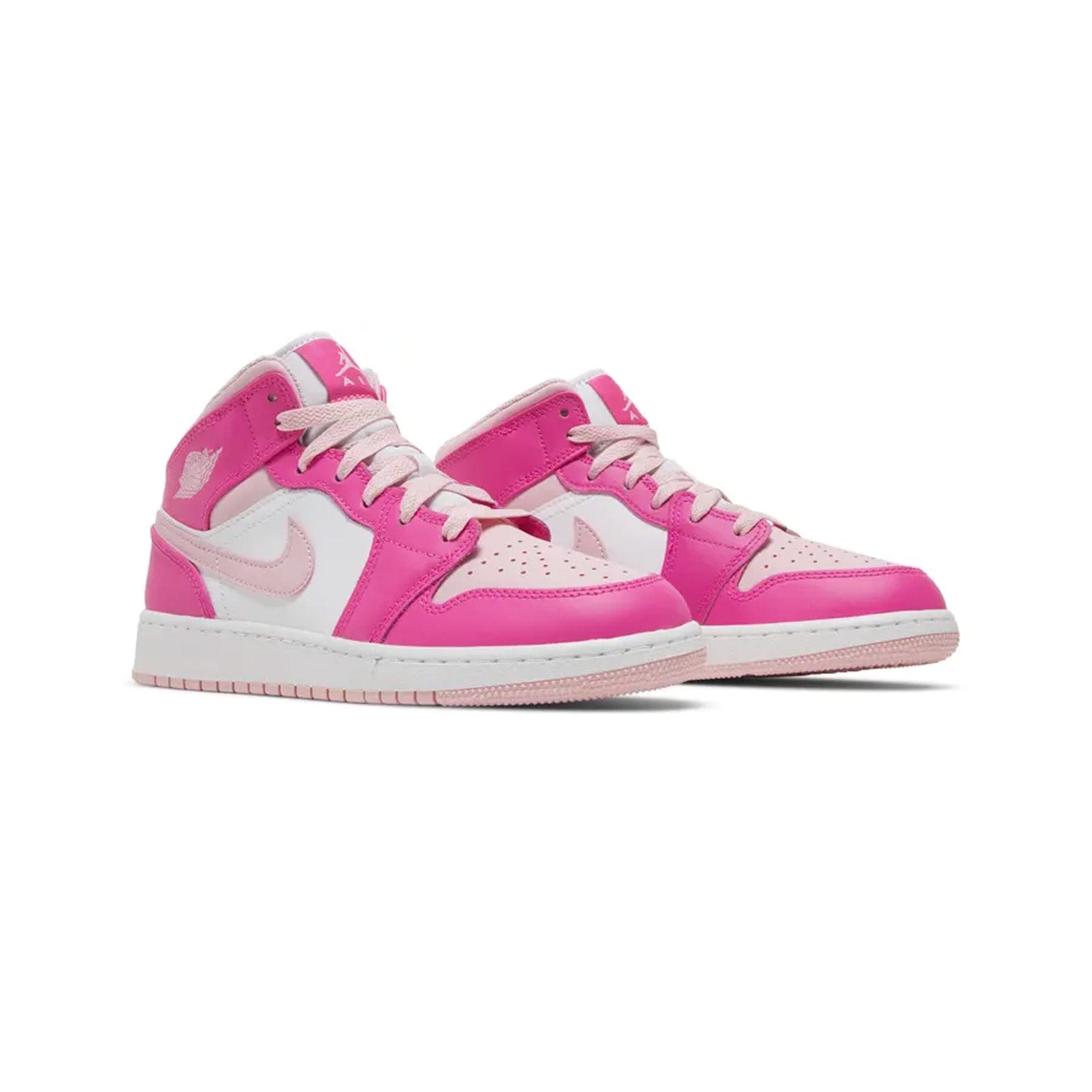 Air Jordan 1 Mid Fierce Pink GS