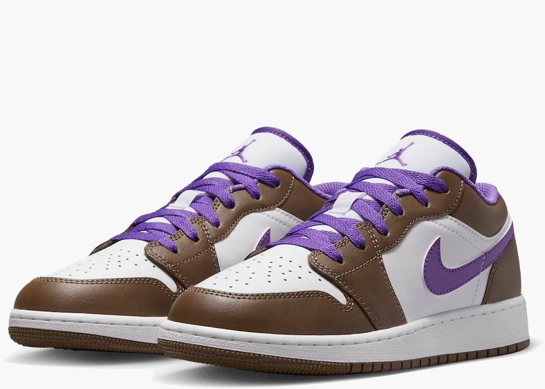 Air Jordan Jordan 1 Low Purple Mocha GS Sneakers — Off Kicks