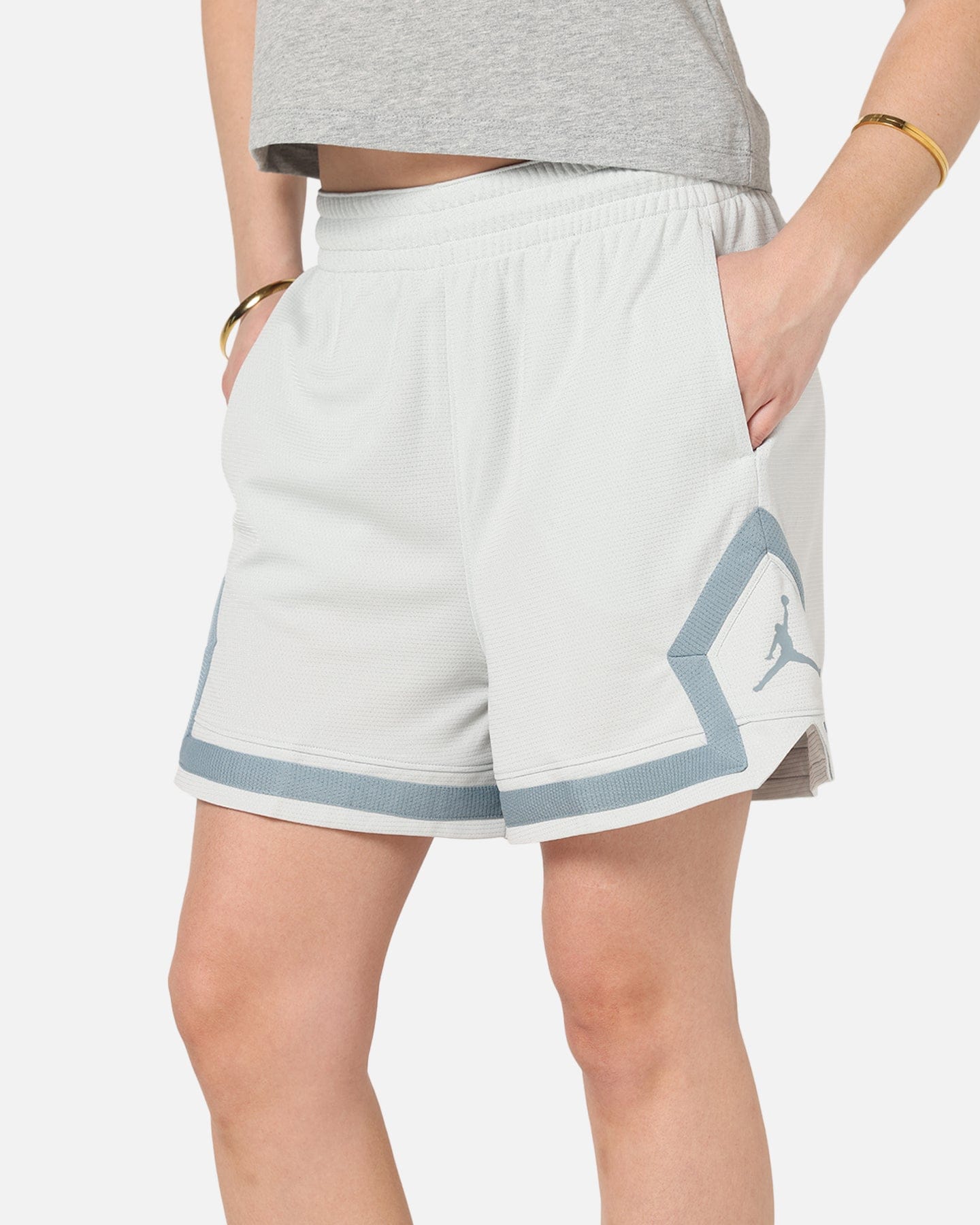 Air Jordan Jordan Women's Dri - FIT 4" Diamond Shorts Light Silver