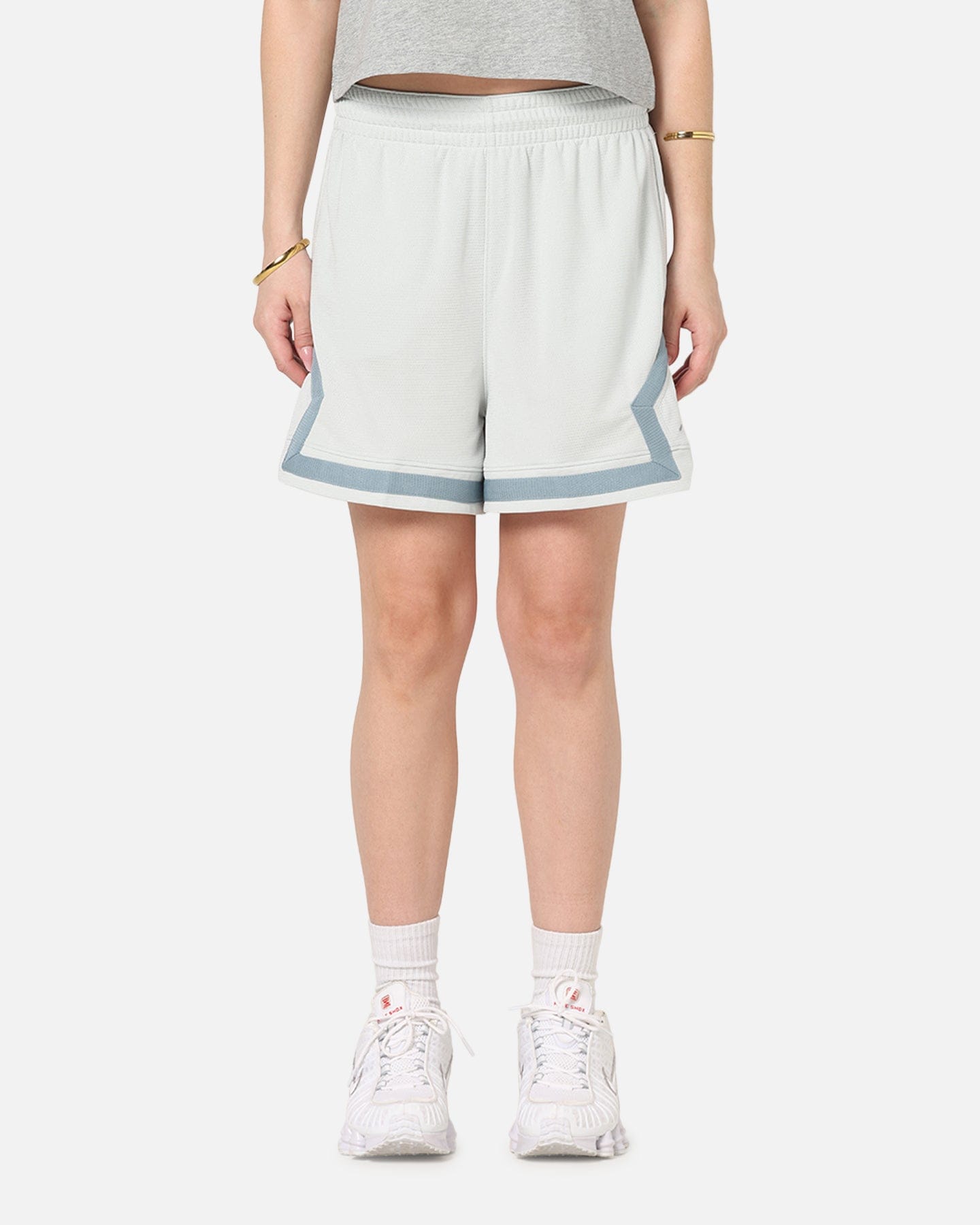 Air Jordan Jordan Women's Dri - FIT 4" Diamond Shorts Light Silver