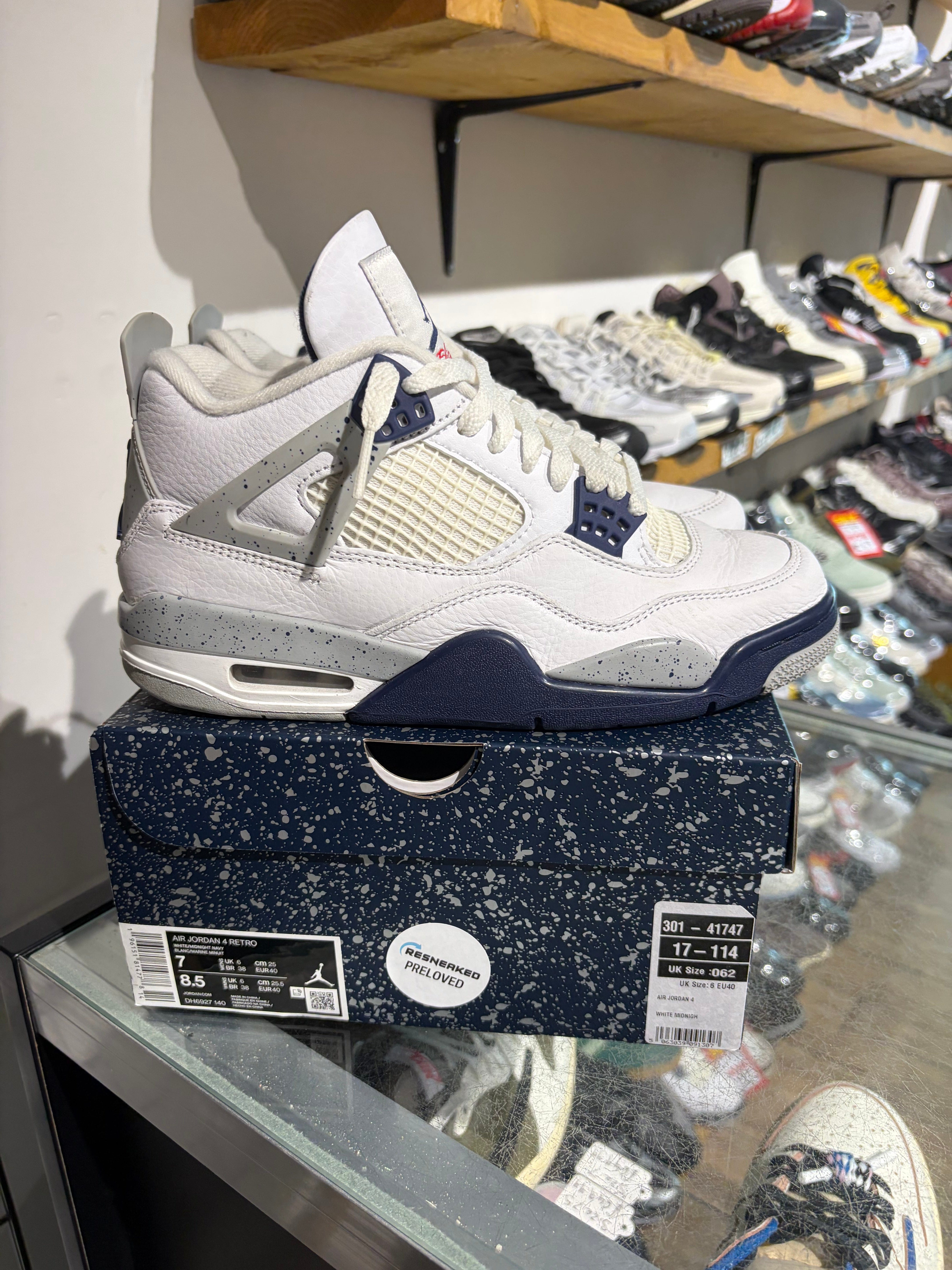 Air Jordan Jordan 4 Midnight Navy UK 6 #178