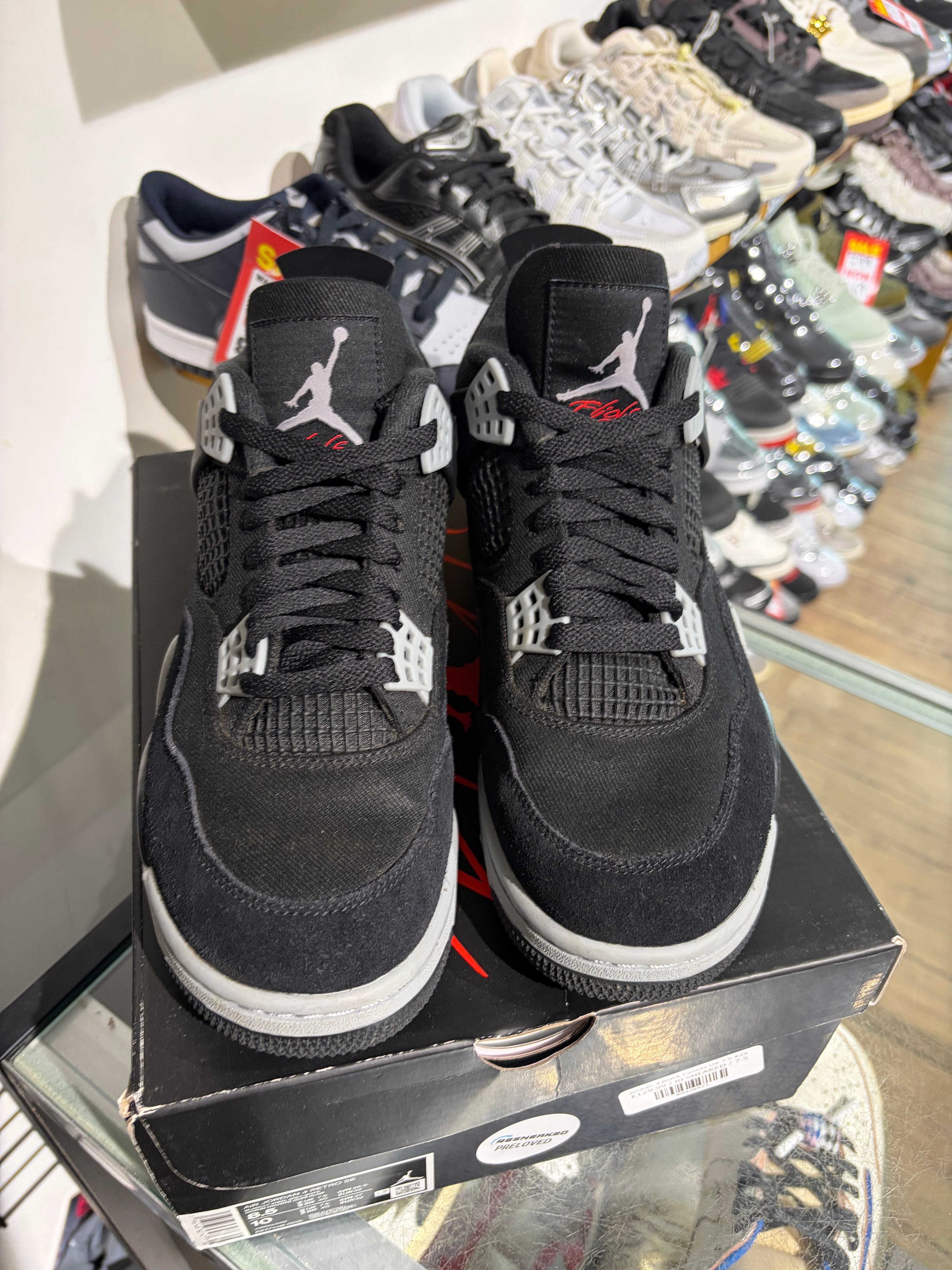 Air Jordan Jordan 4 Black Canvas UK 7.5 #29