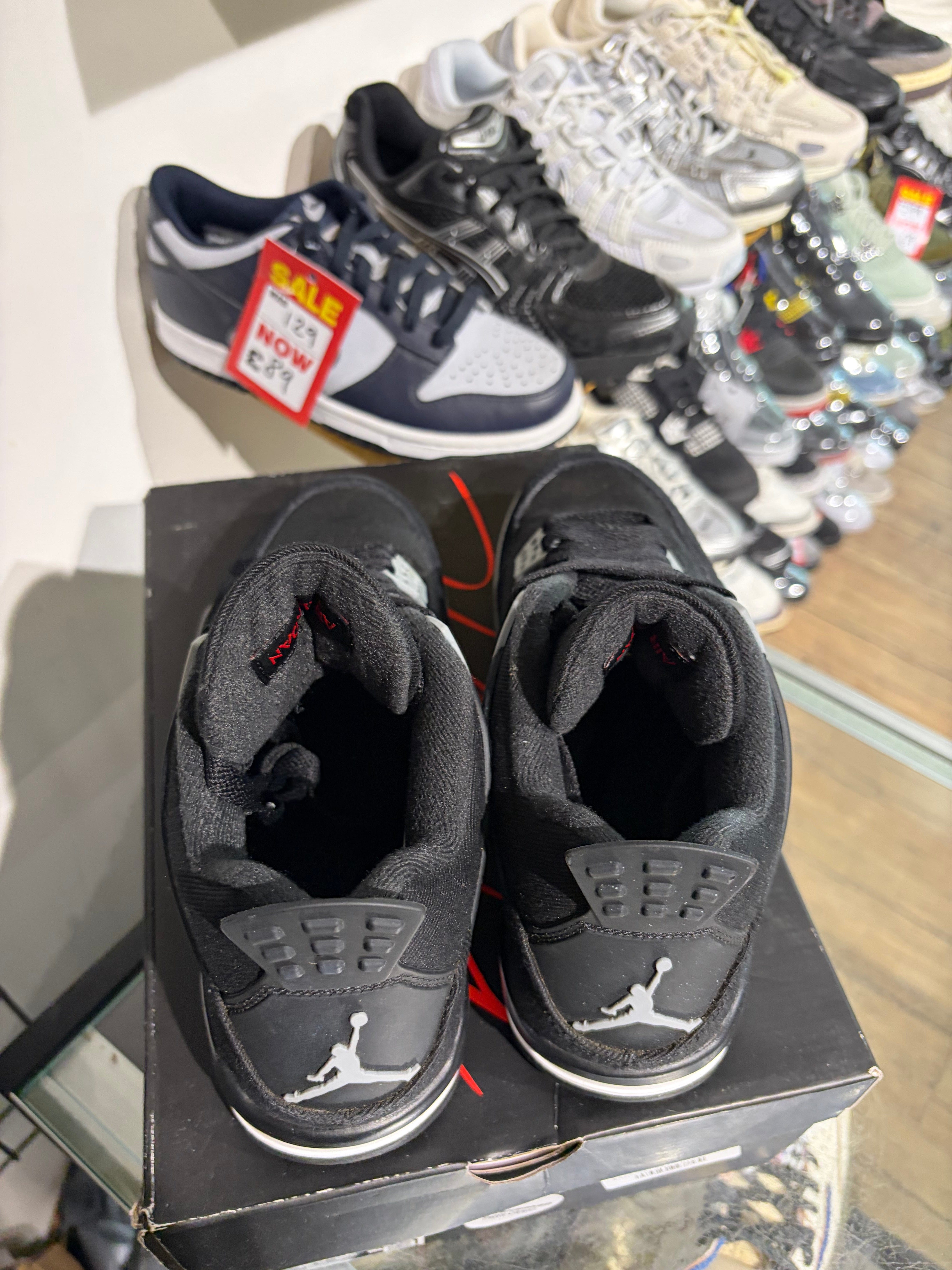 Air Jordan Jordan 4 Black Canvas UK 7.5 #29