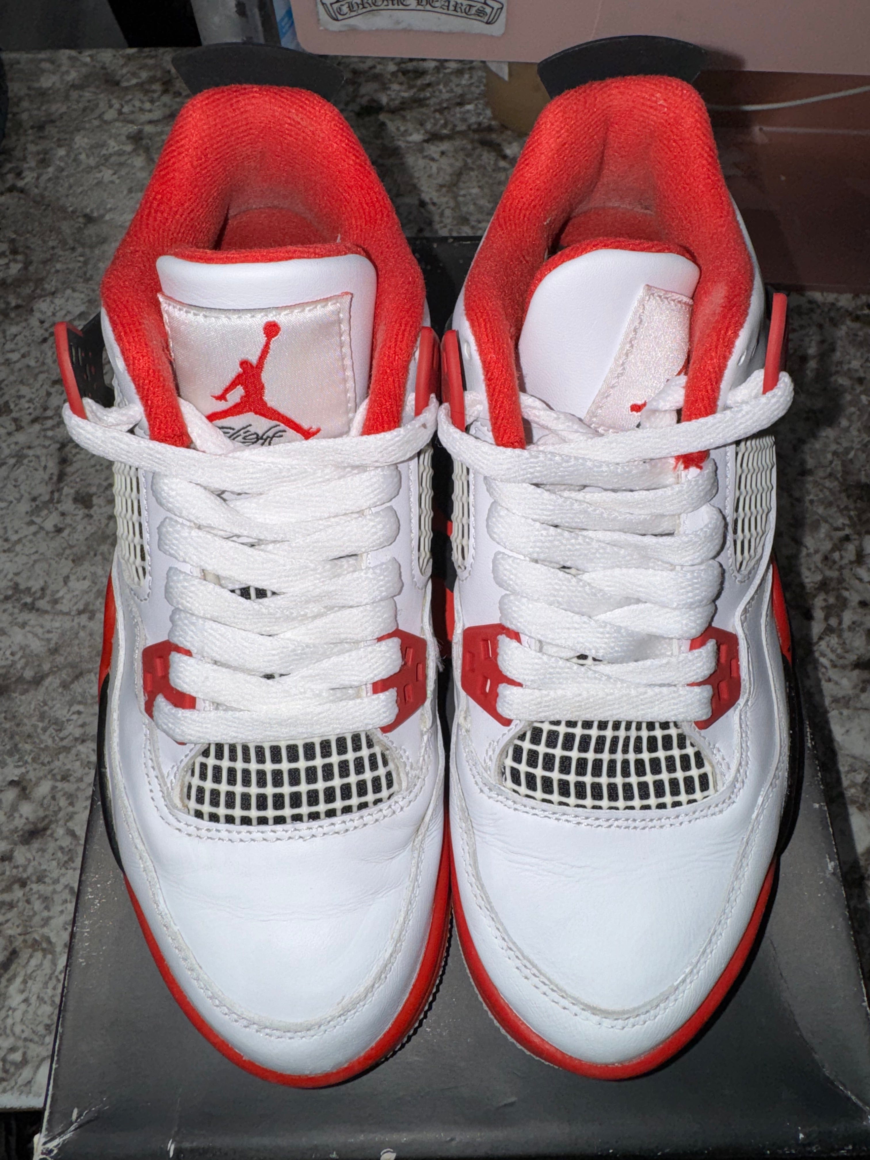 Air Jordan Jordan 4 Retro Fire Red (2020) (GS) (DAMAGED BOX)