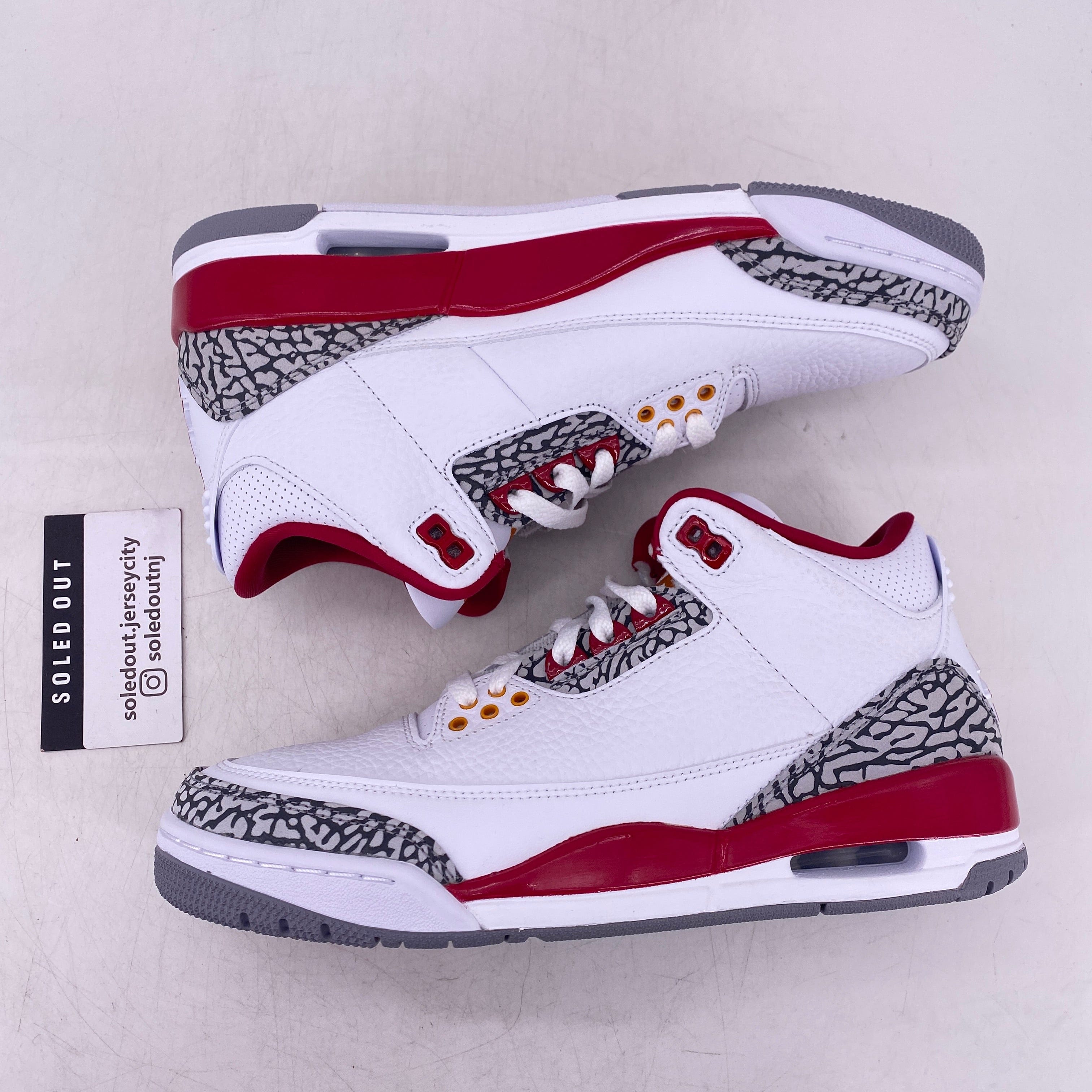 Air Jordan 3 Retro Cardinal 2022 New Size 8