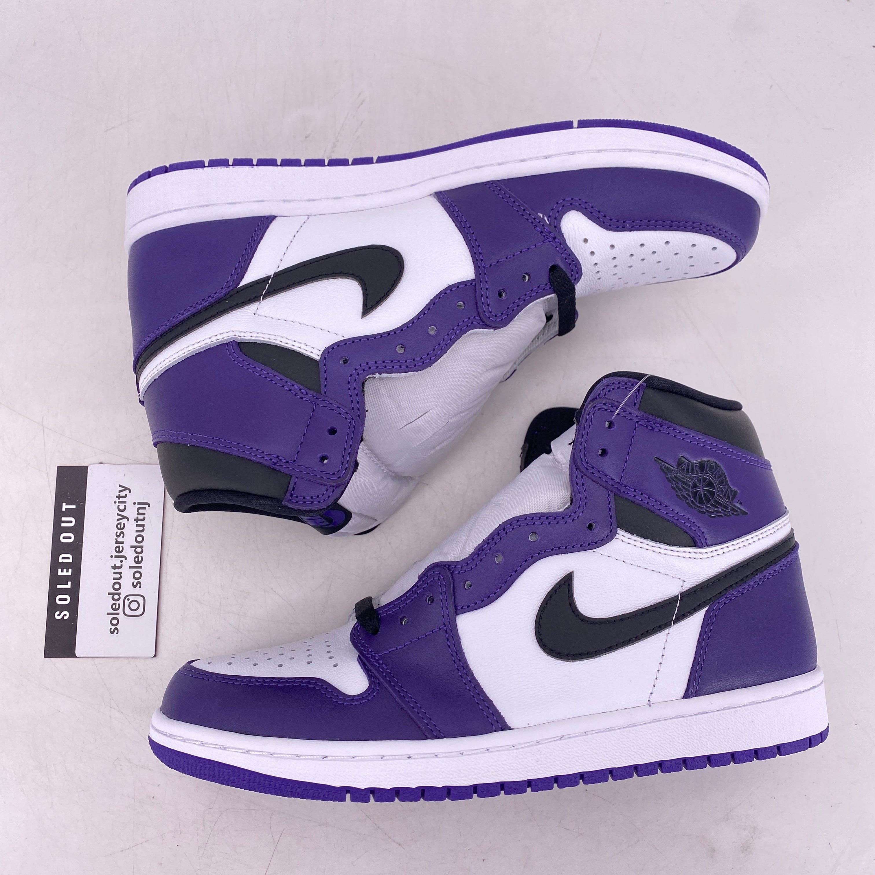 Air Jordan 1 Retro High OG Court Purple 2.0 2020 New Size 8