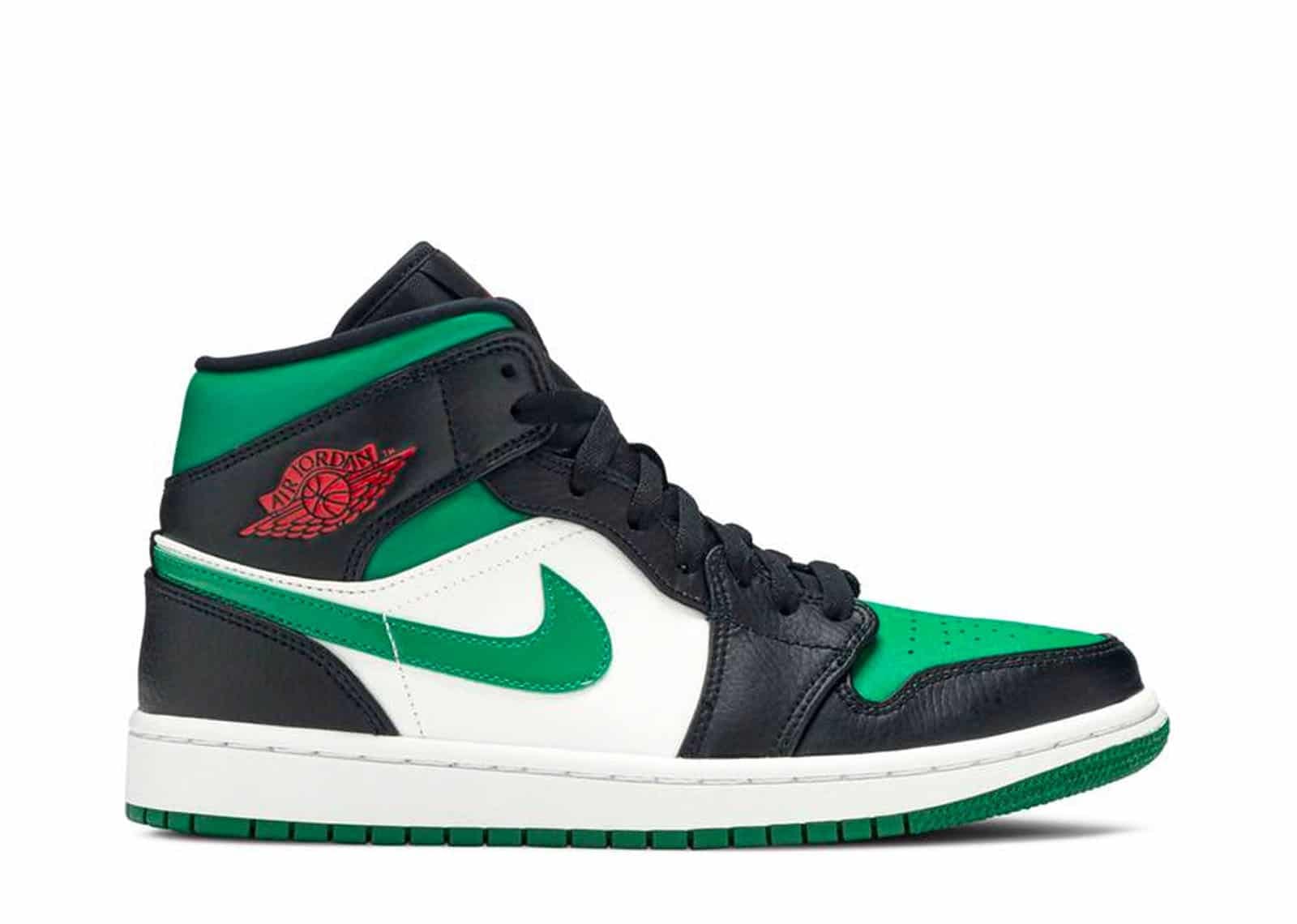 Air Jordan 1 Mid Green Toe