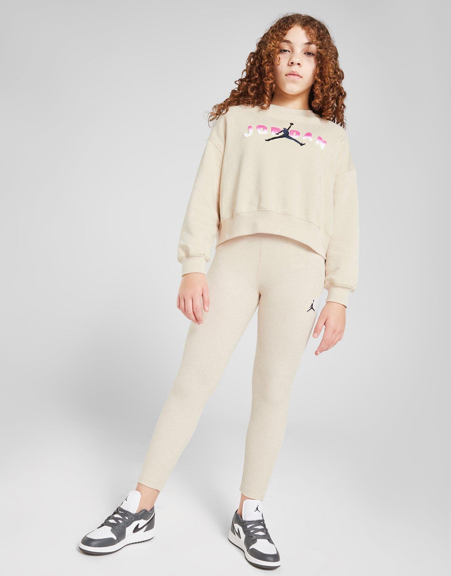 Air Jordan Girls' Logo Crew Sweatshirt Junior