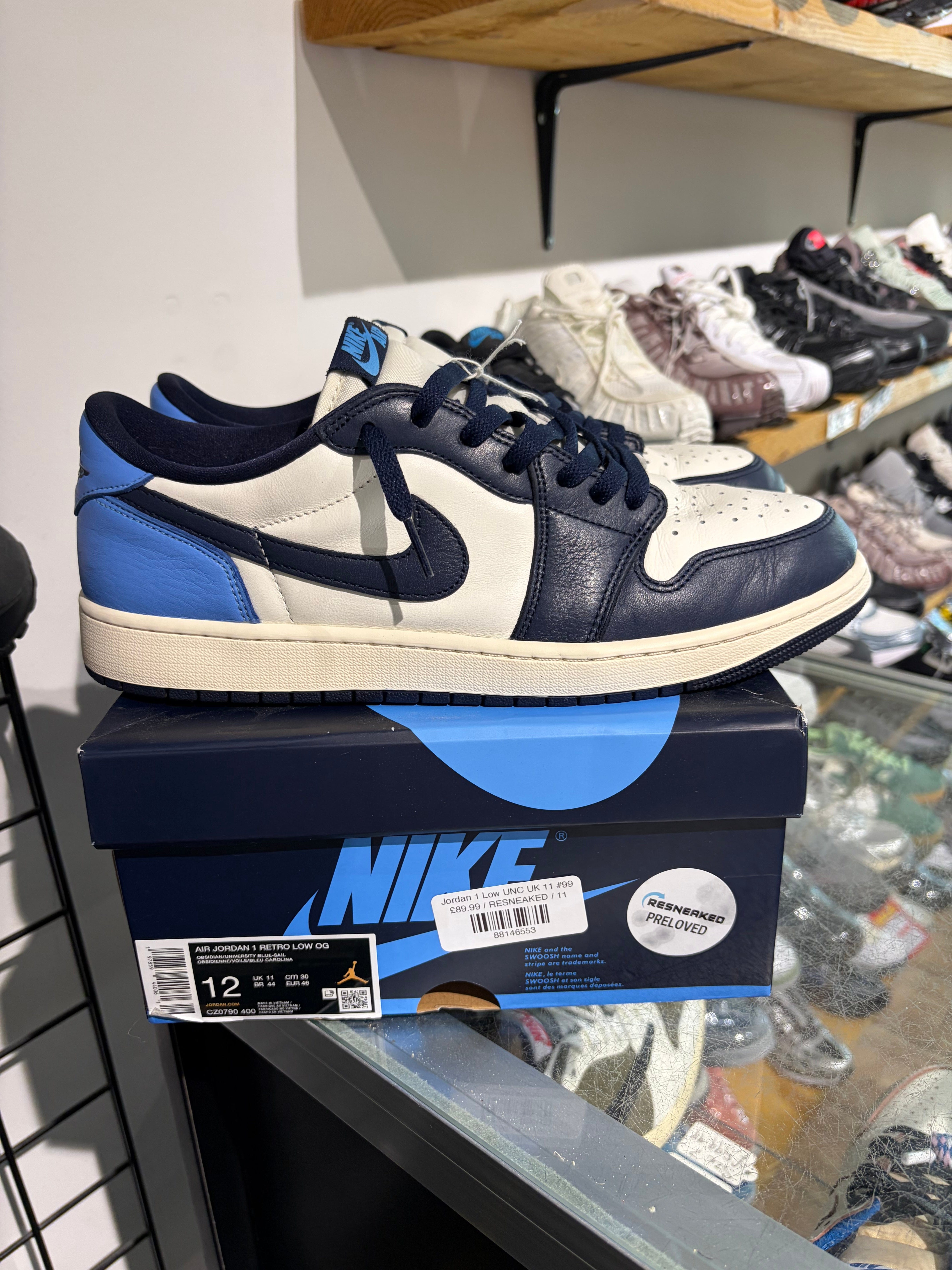 Air Jordan Jordan 1 Low UNC UK 11 #99