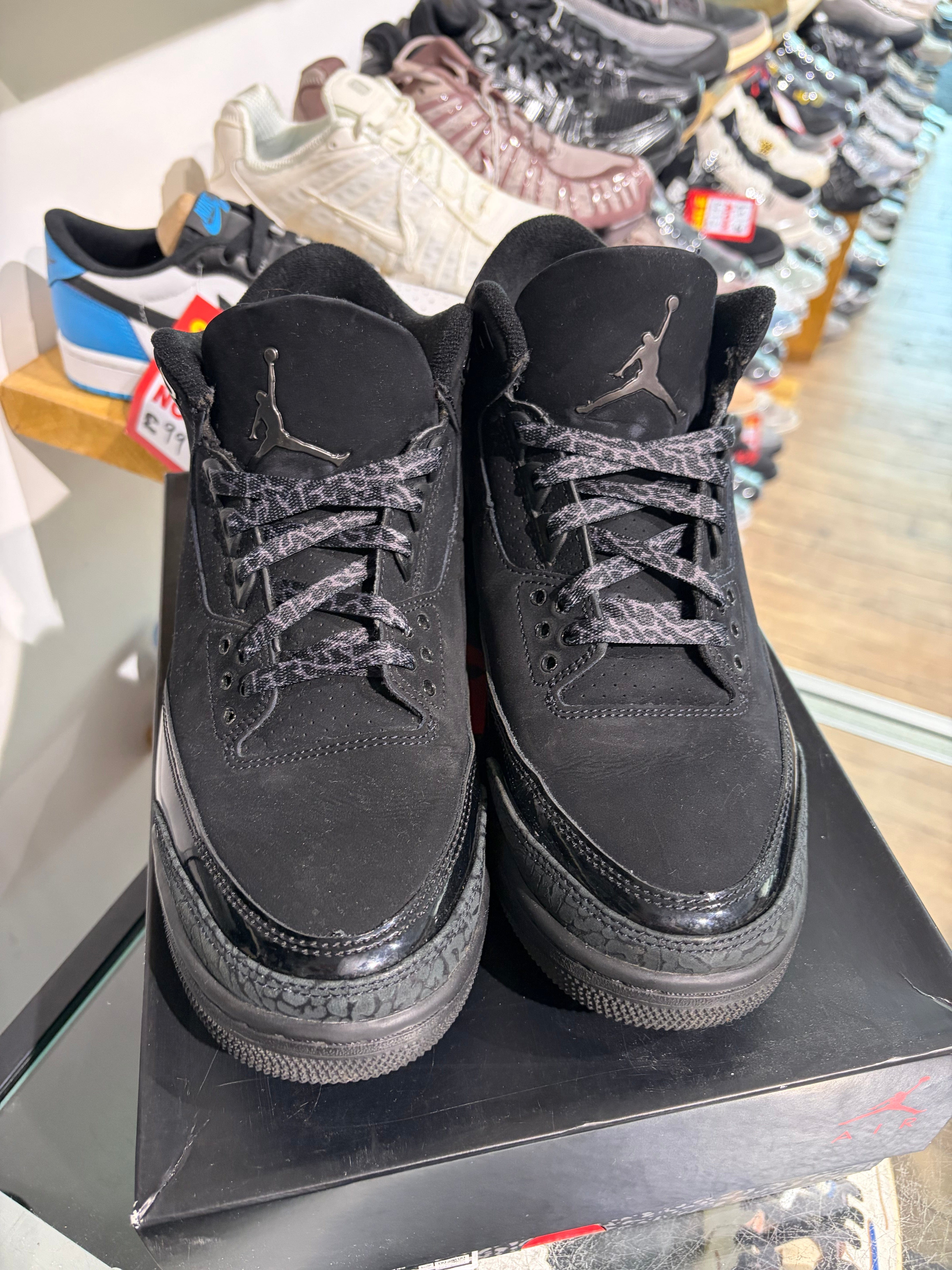 Air Jordan Jordan 3 Black Cat UK 8.5