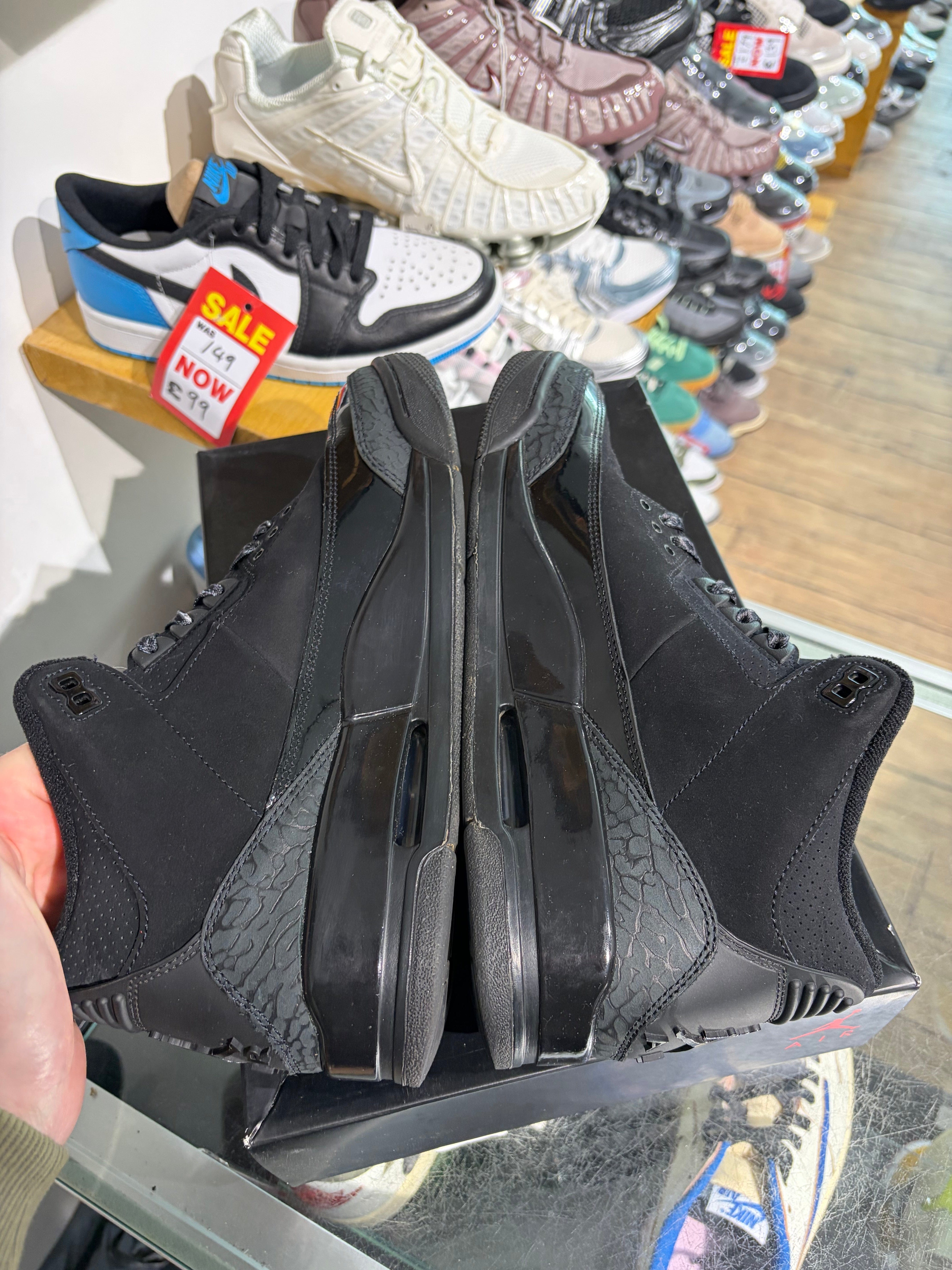 Air Jordan Jordan 3 Black Cat UK 8.5