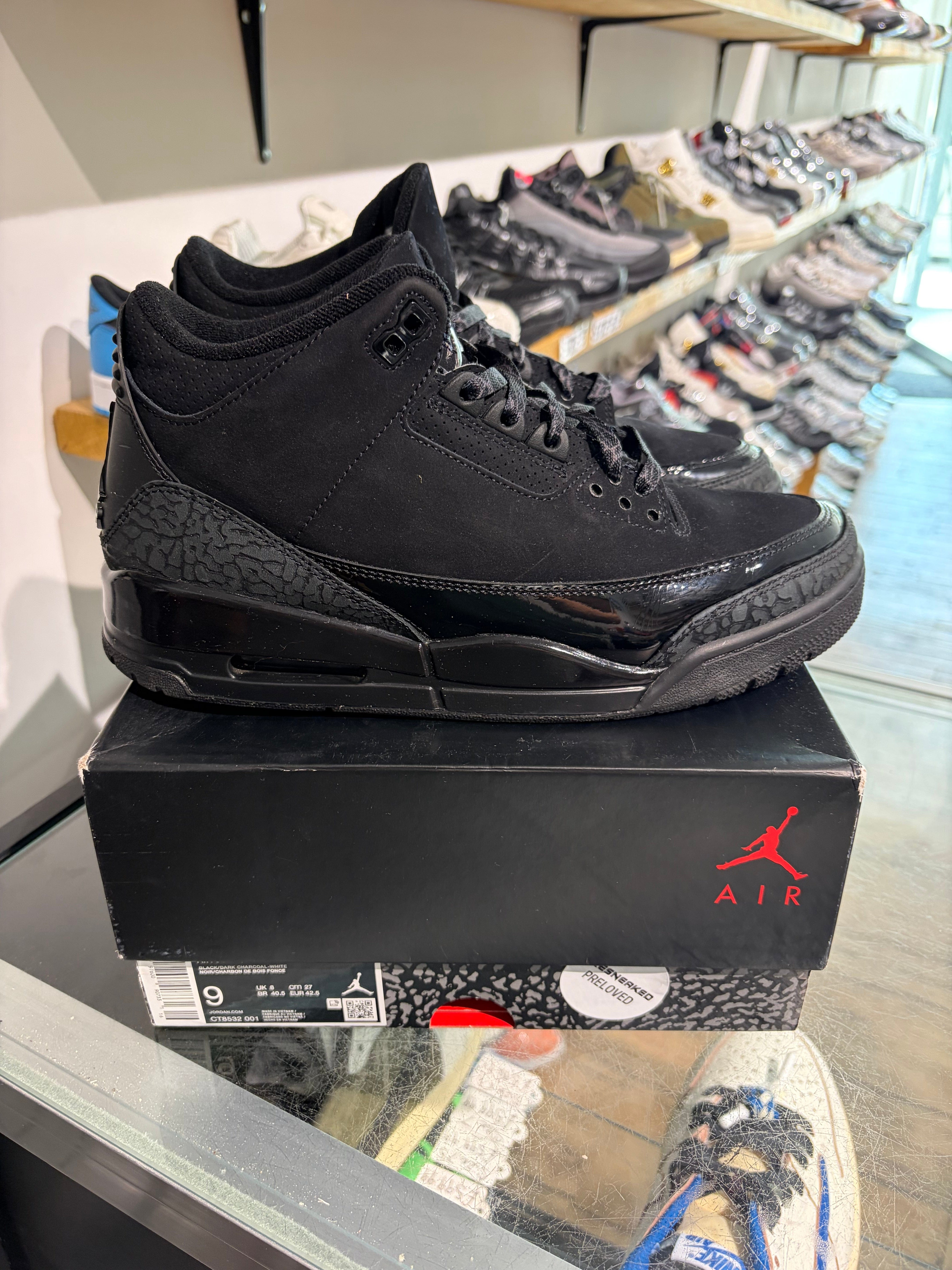 Air Jordan Jordan 3 Black Cat UK 8