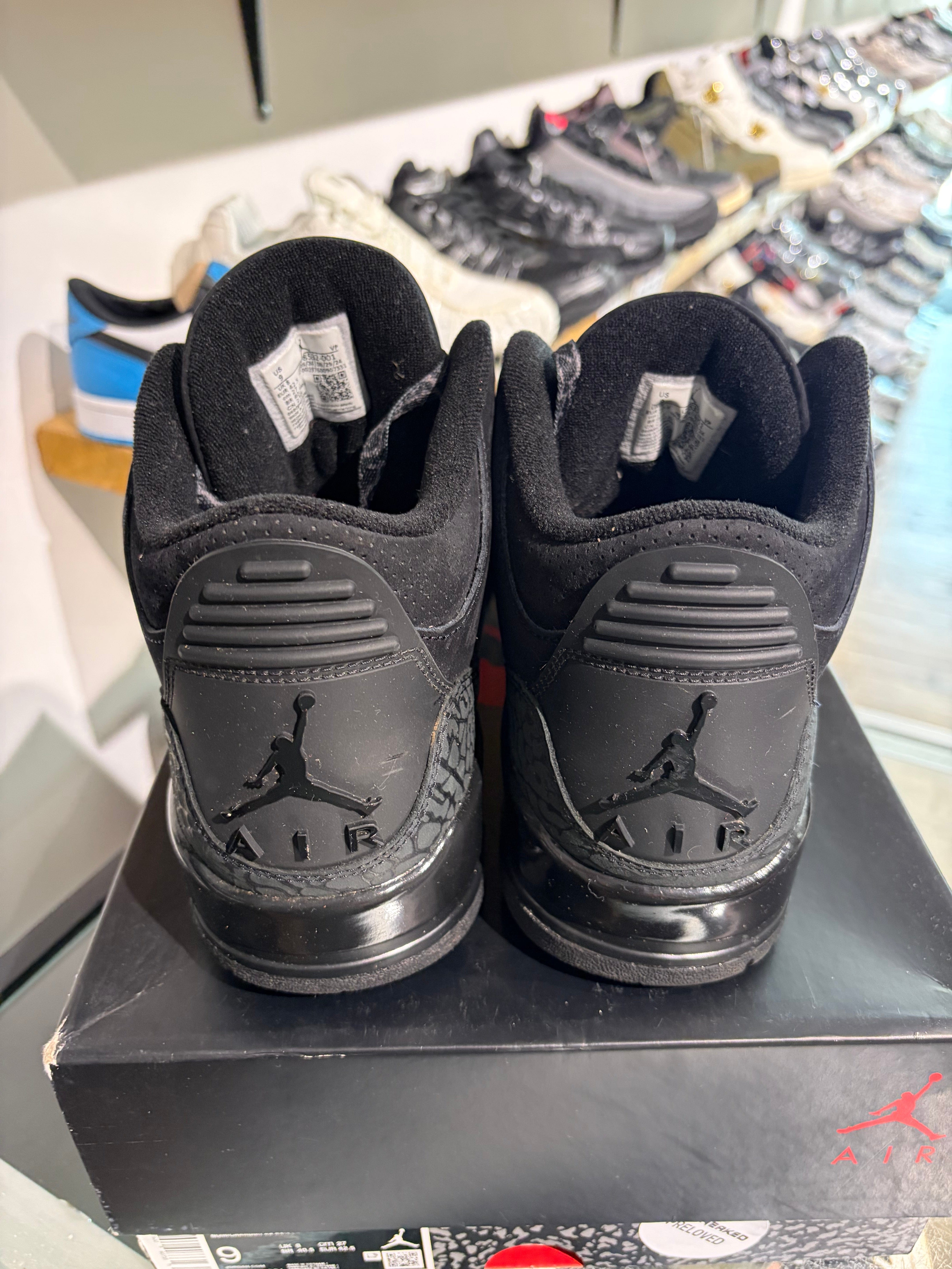 Air Jordan Jordan 3 Black Cat UK 8