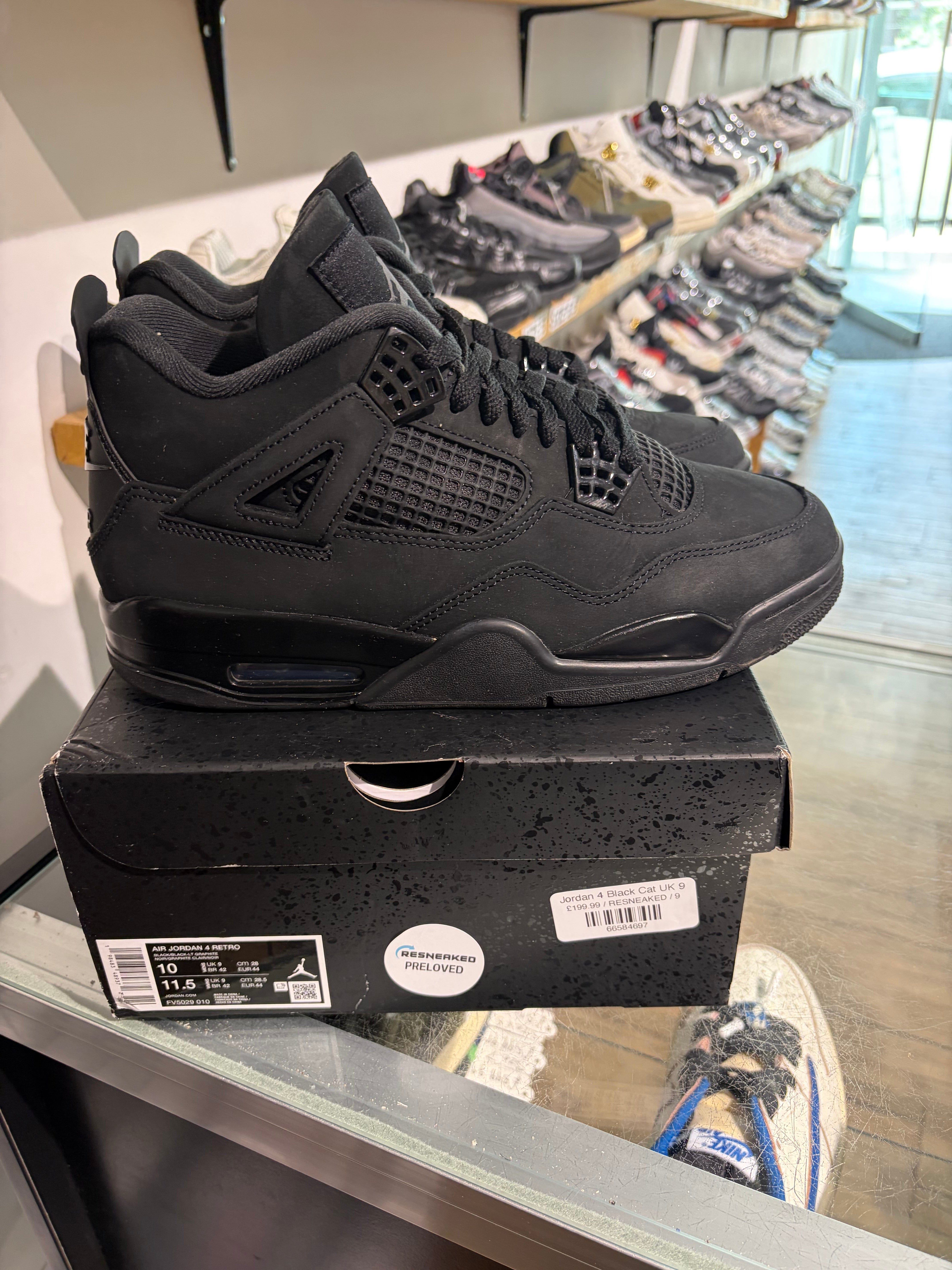 Air Jordan Jordan 4 Black Cat UK 9