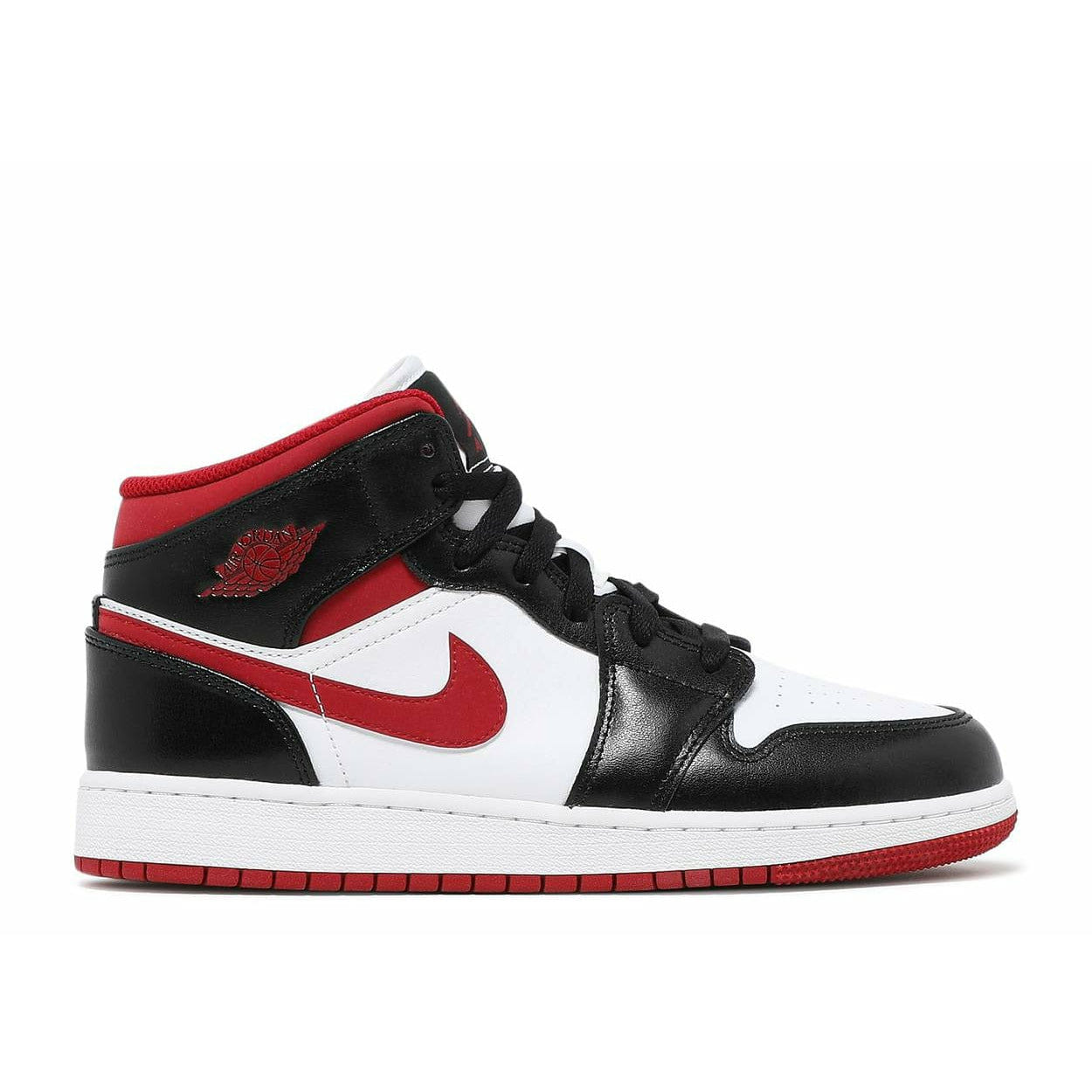 Air Jordan 1 Mid Gym Red Black White (GS/Juniors) (2021)
