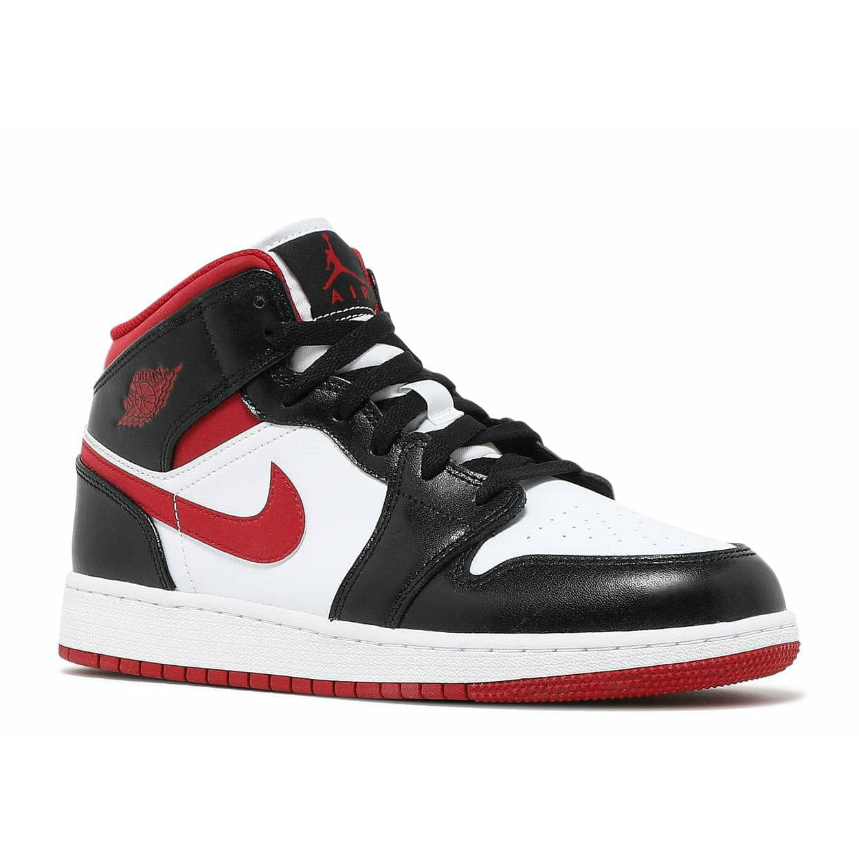 Air Jordan 1 Mid Gym Red Black White (GS/Juniors) (2021)