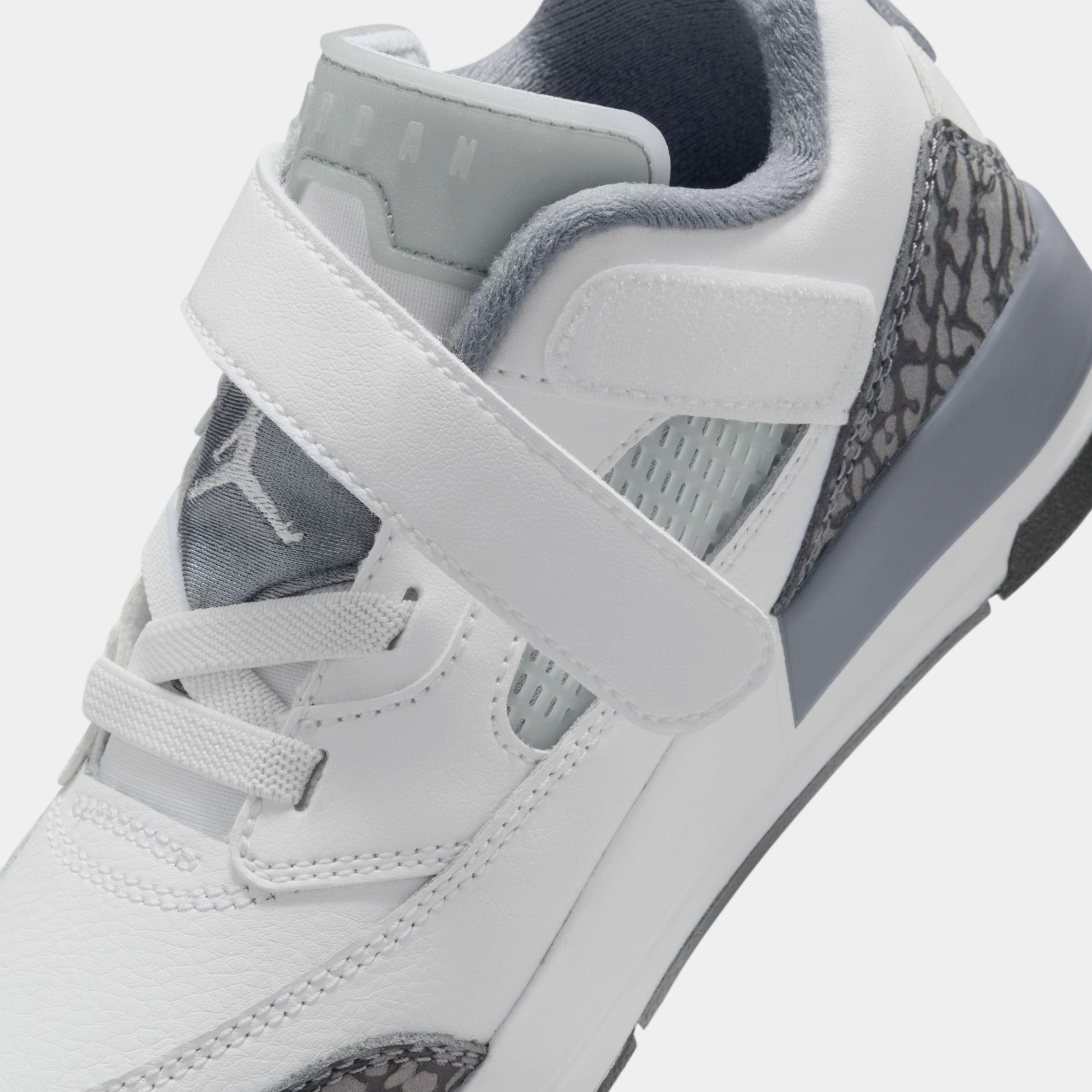 Air Jordan Spizike Low Preschool Lifestyle Shoes (White/Anthracite/Wolf Grey/Cool Grey)