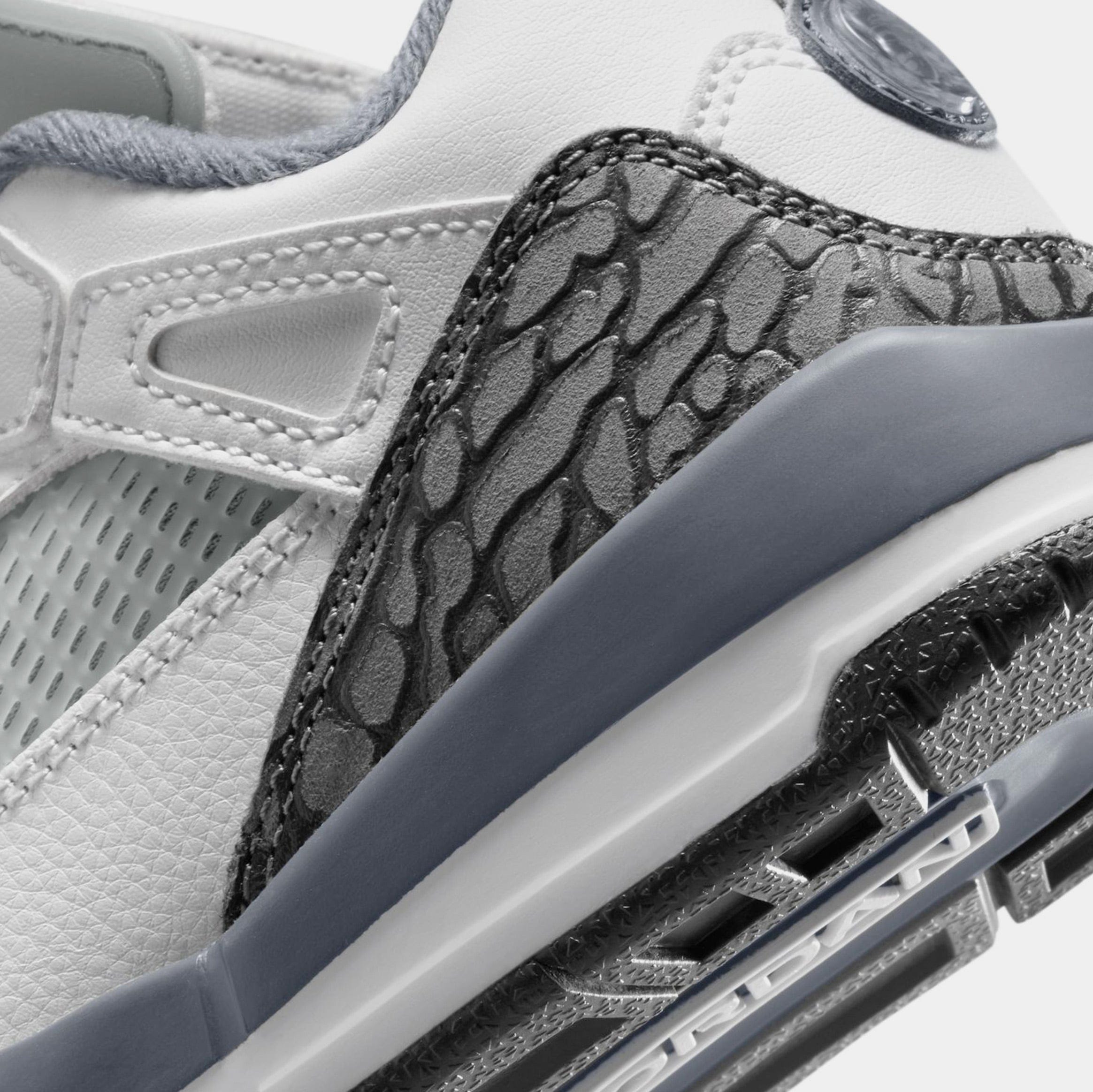 Air Jordan Spizike Low Preschool Lifestyle Shoes (White/Anthracite/Wolf Grey/Cool Grey)