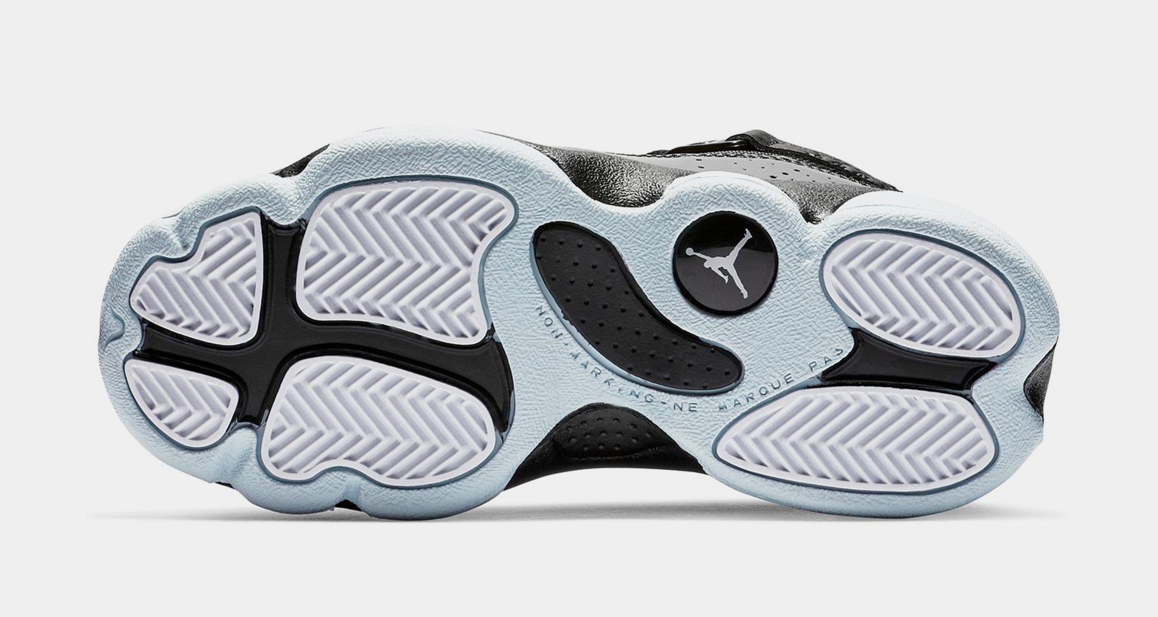 Air Jordan 6 Rings Preschool Basketball Shoes (Black/White/Black)