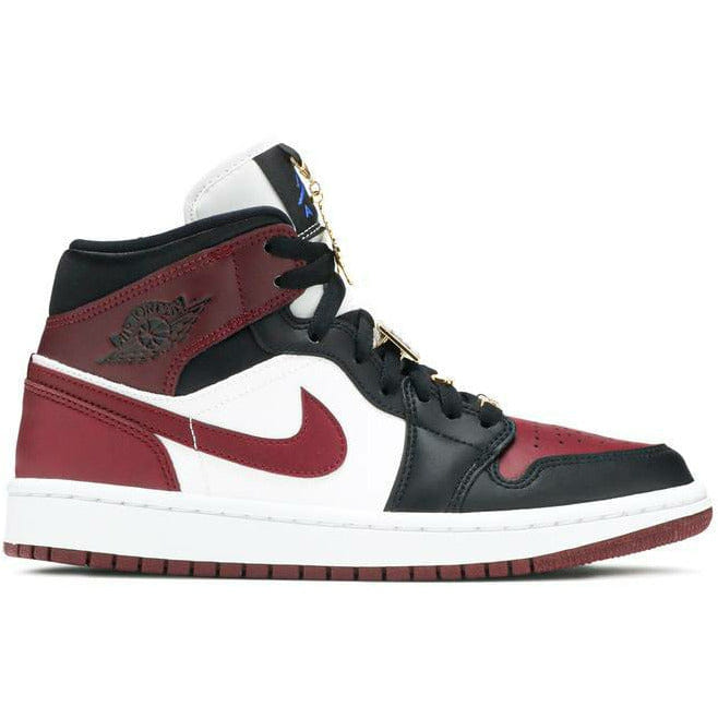 Air Jordan 1 Mid SE Black Dark Beetroot (2020) (Wmns)